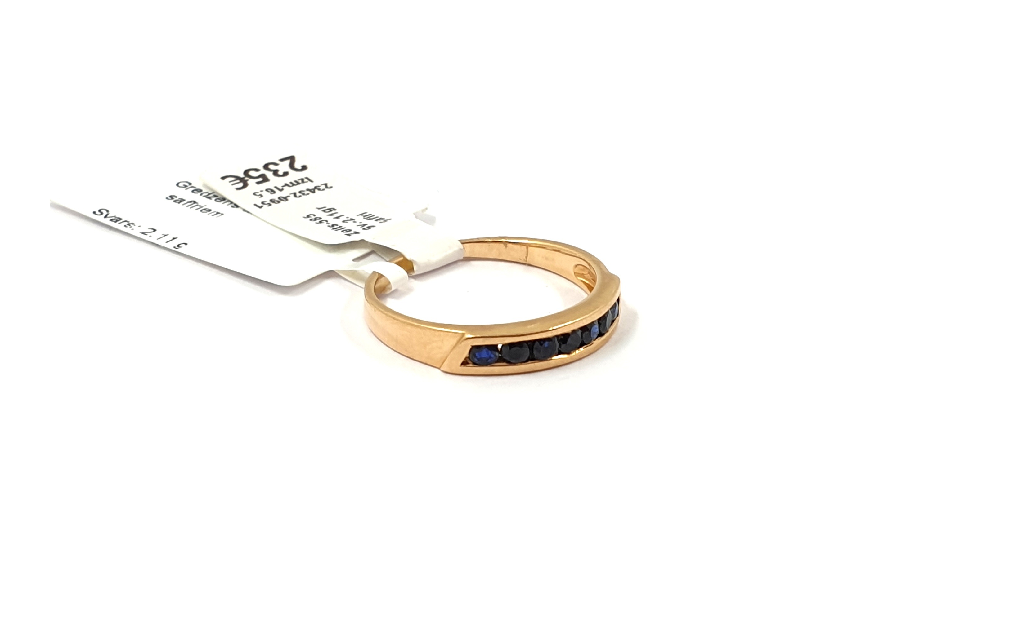 Gredzens ar safīriem (0.21ct) 23432-0951