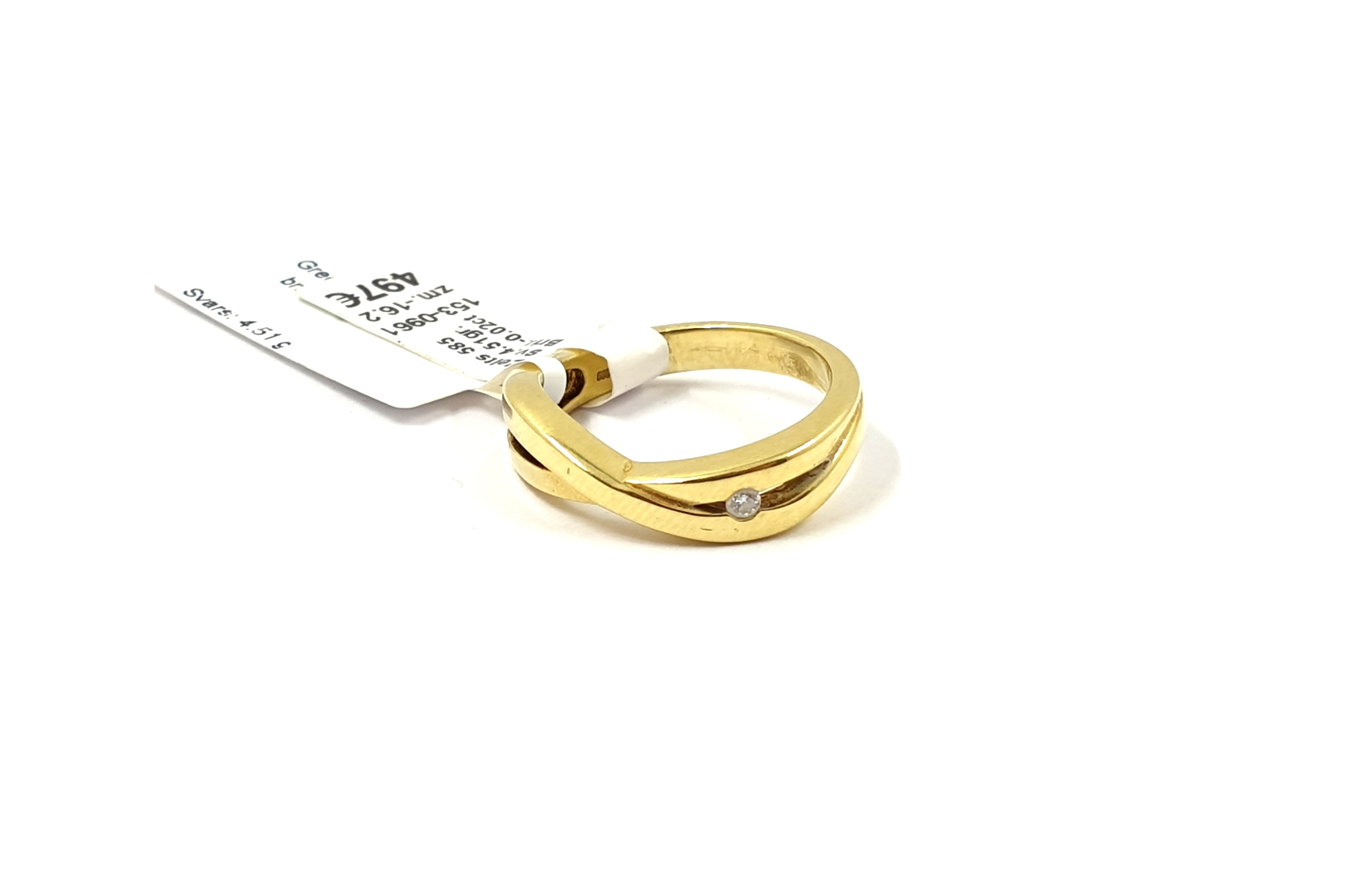 Gredzens ar briljantu (0.02ct) 153-0961