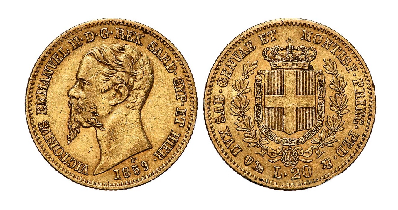 20 liras - Viktors Emanuels II
