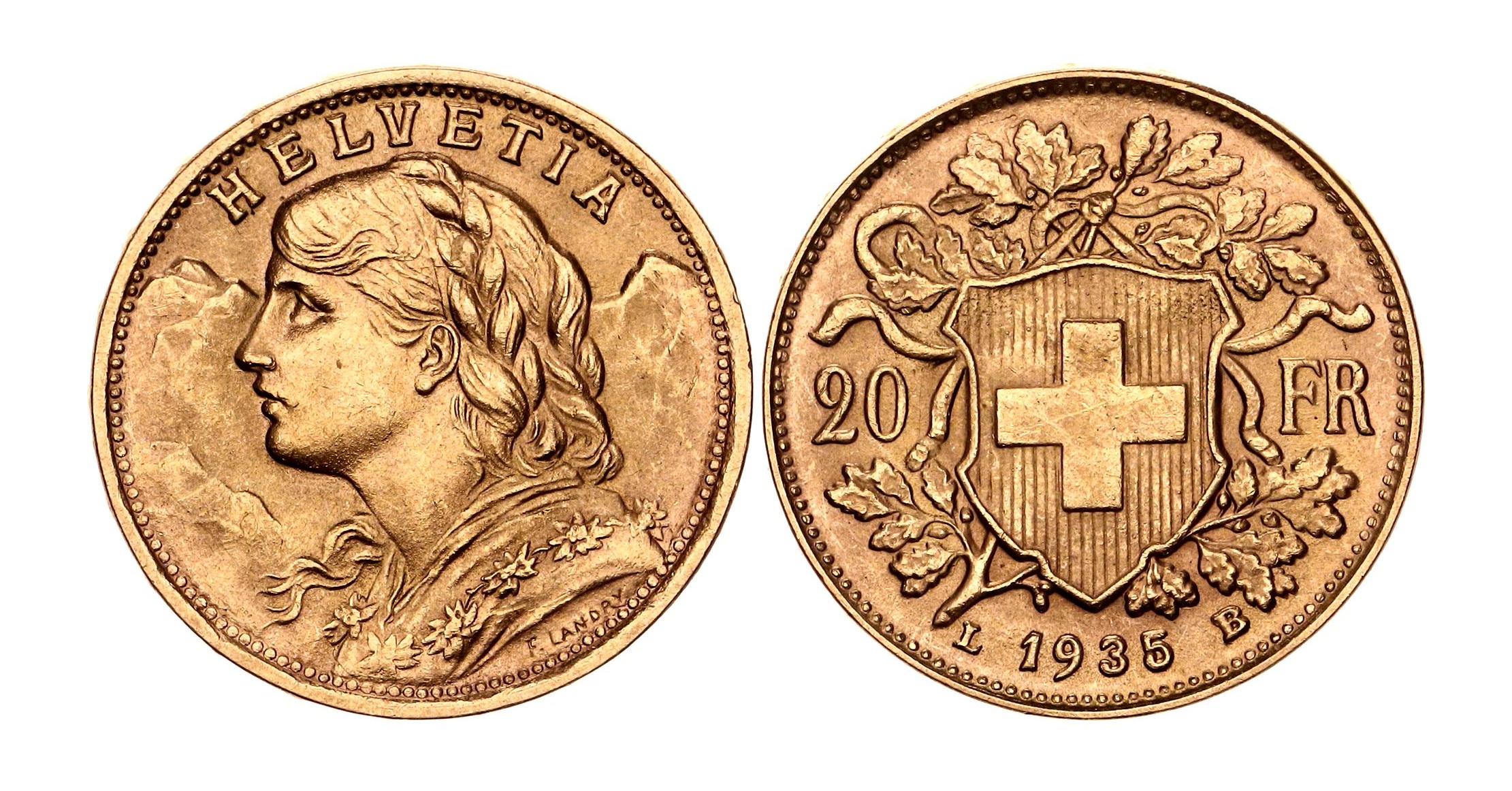 20 franku Vreneli monēta (Helvēcija)