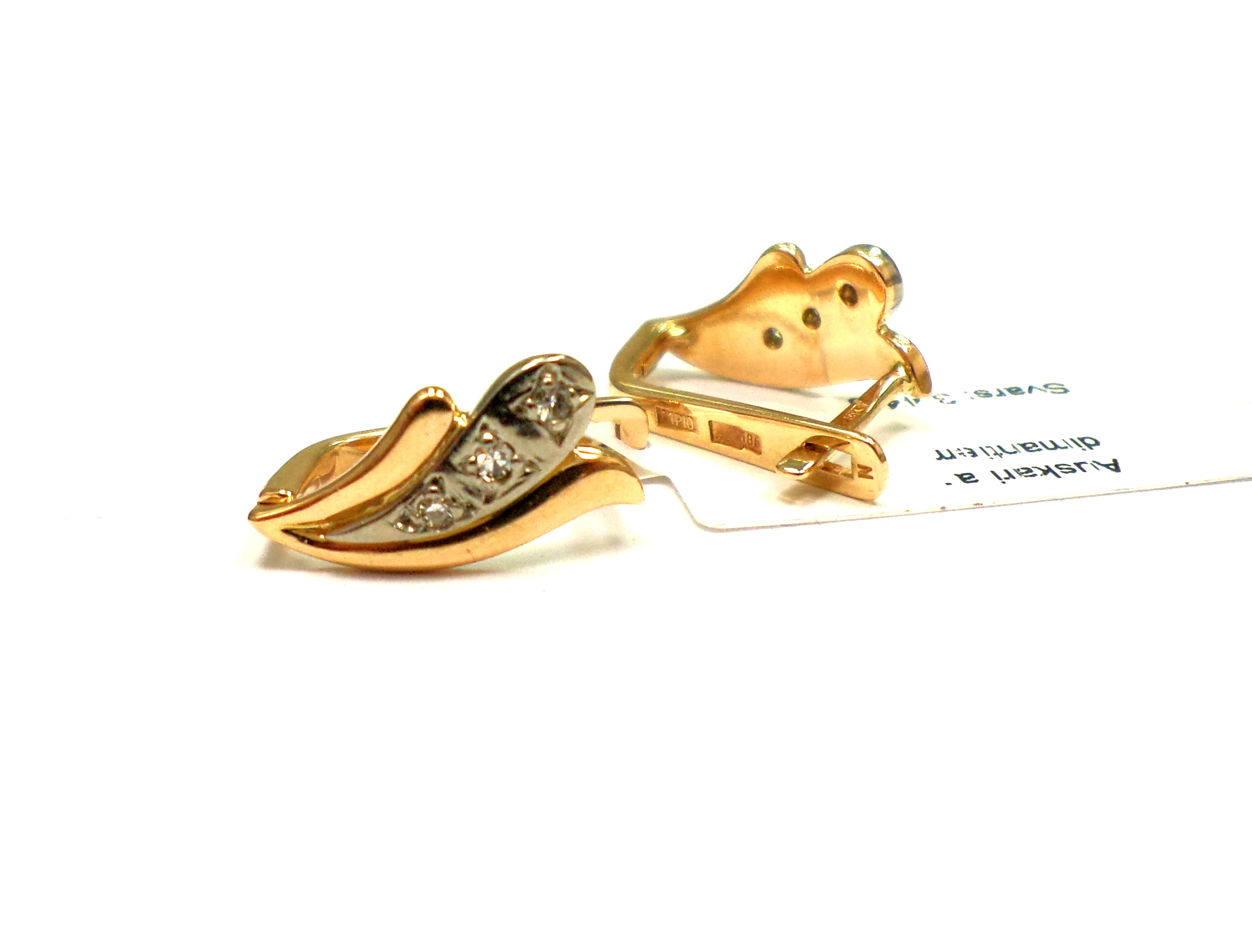 Auskari ar dimantiem (0.03 ct) 40-1763