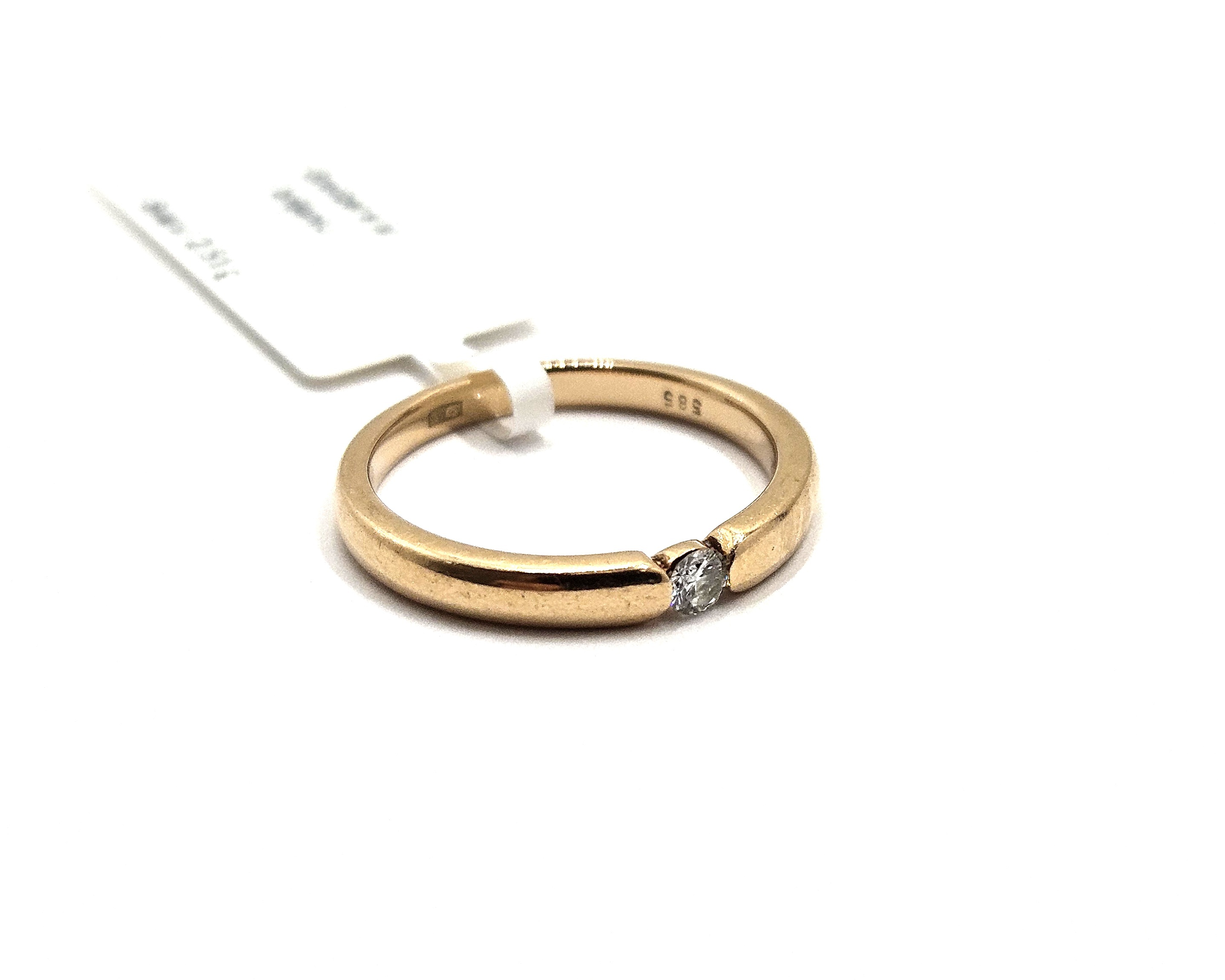 Gredzens ar briljantu (0.08 ct) 1702-5761