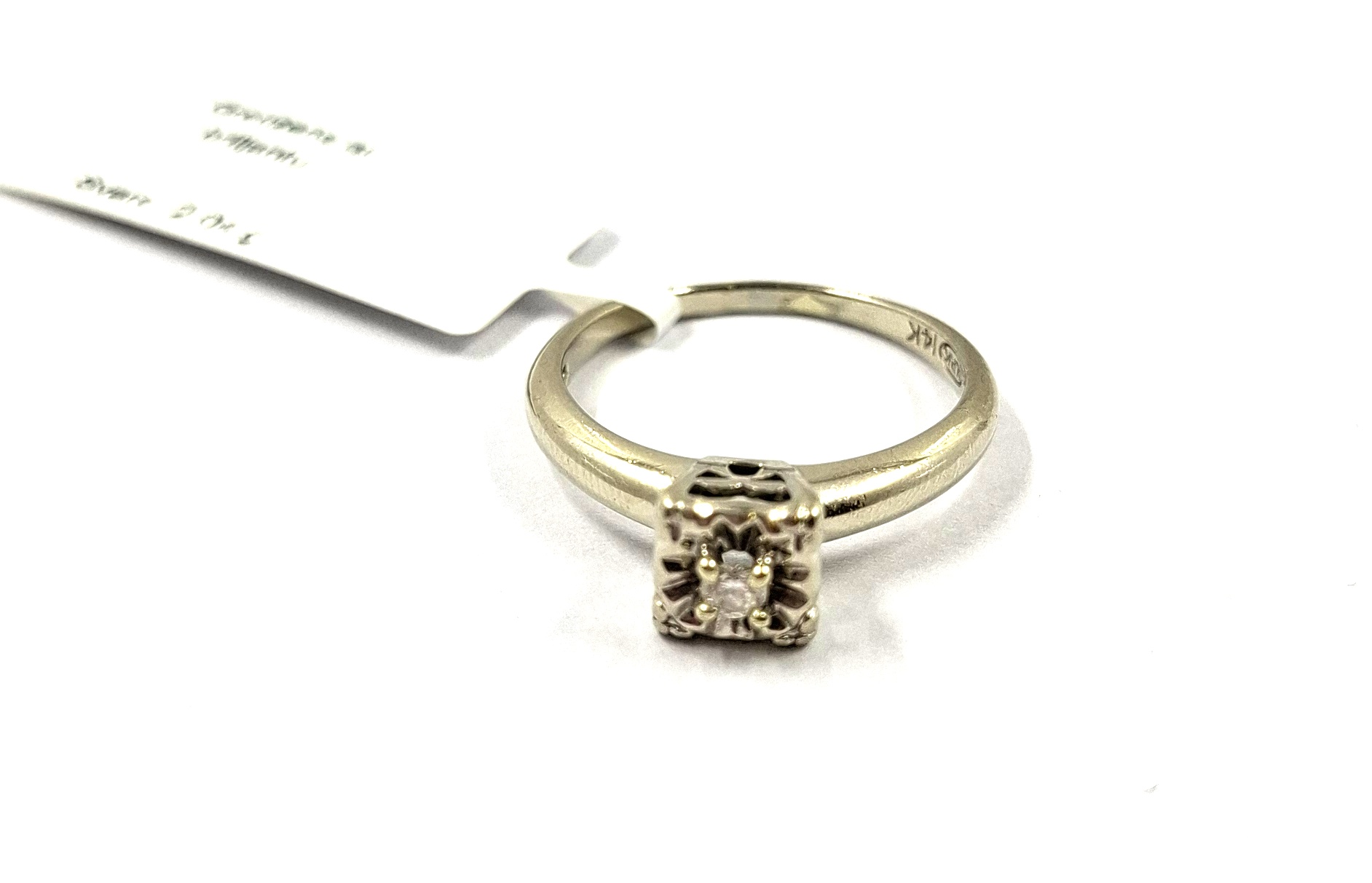 Gredzens ar briljantu (0.06 ct)  602-0862