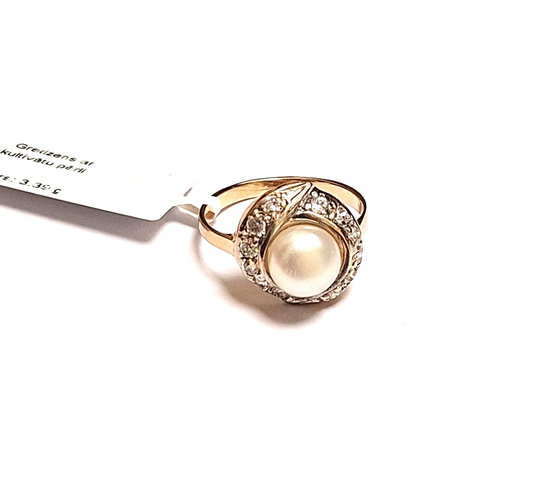 Gredzens ar kultivētu pērli 280-3063
