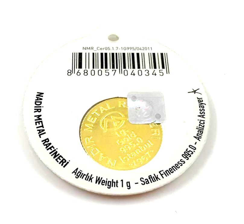 Zelta stienis Nadir Gold 1gr. (622-2263)