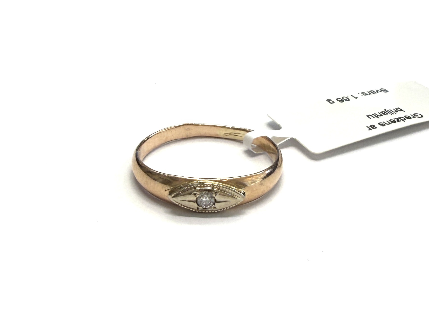 Gredzens ar briljantu (0.03 ct) 1311-0763