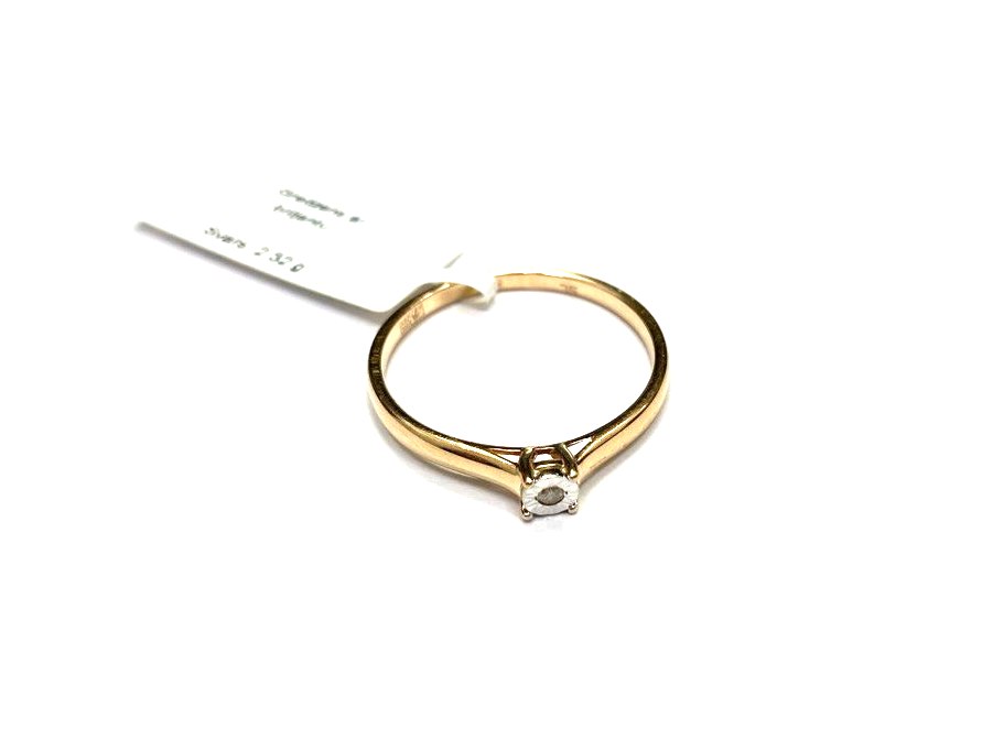 Gredzens ar briljantu (0.02 ct) 860-8363