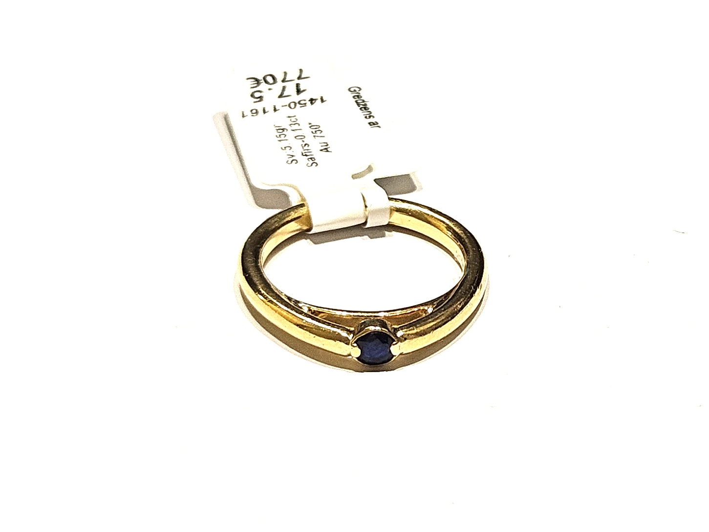 Gredzens ar safīru (0.13 ct) 1450-1161