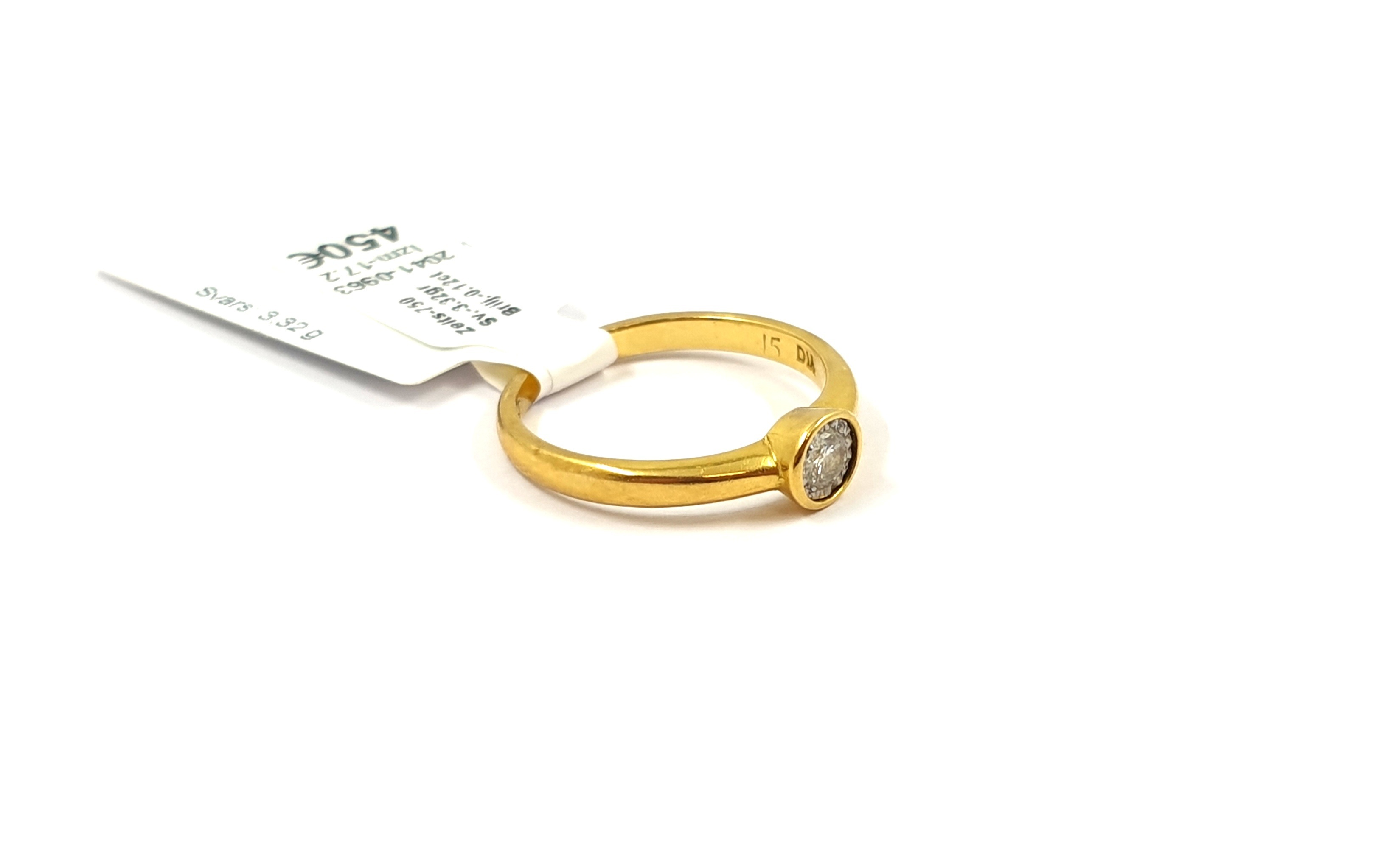 Gredzens ar briljantu (0.12ct) 2041-0963