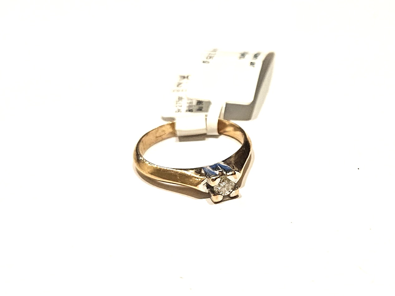 Gredzens ar briljantu (0.10 ct) 4350-1153
