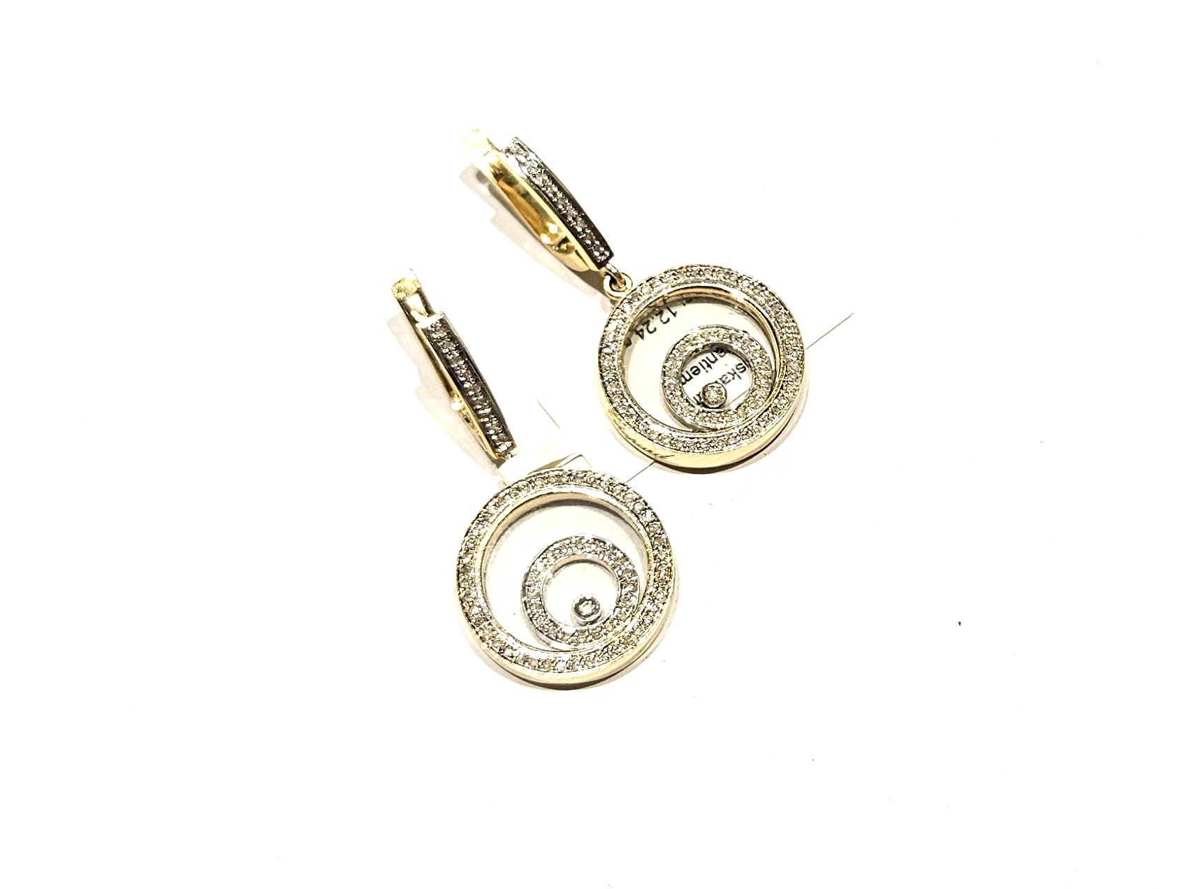 Auskari ar briljantiem (1.30 ct) 730-1163