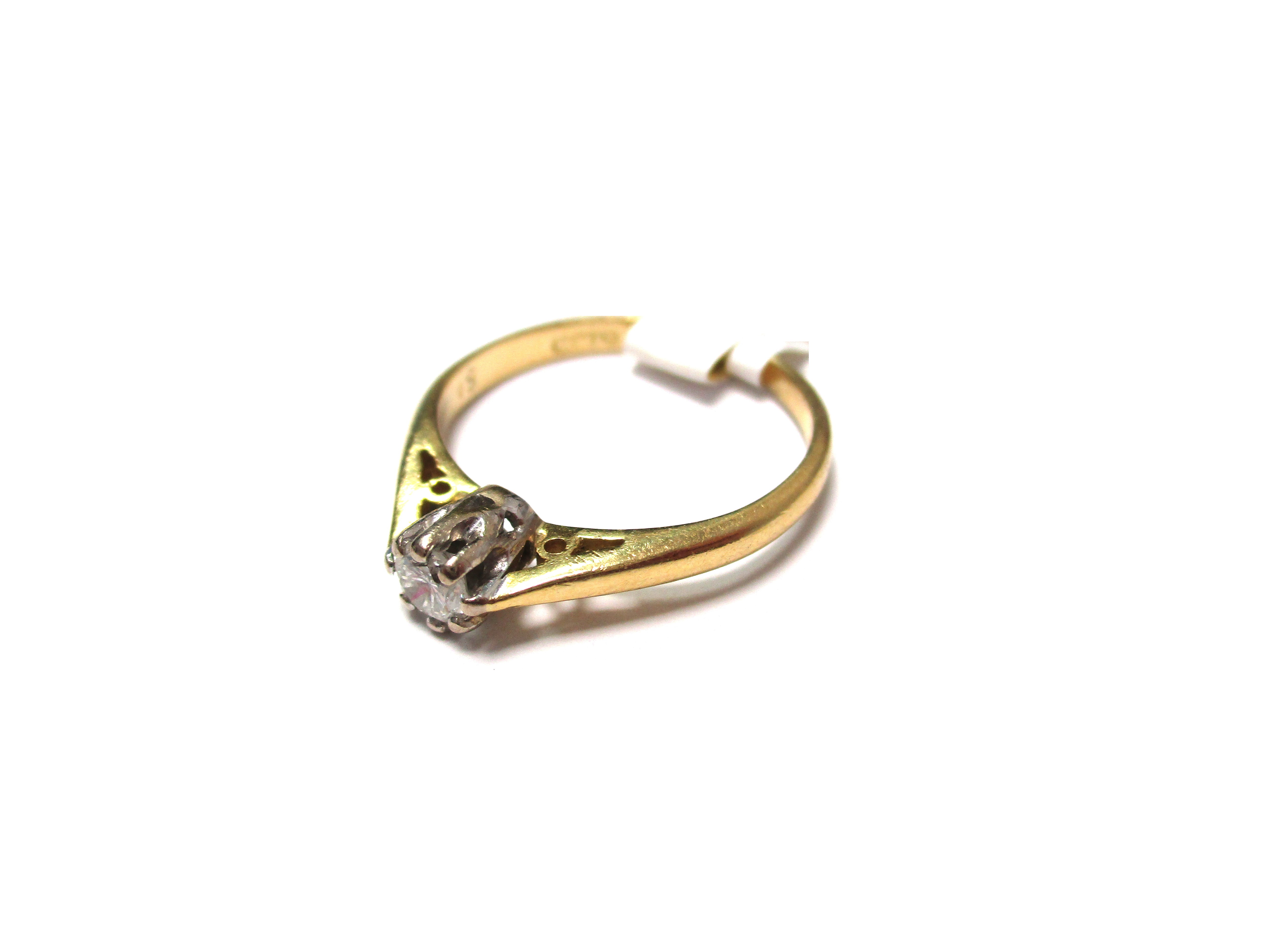 Gredzens ar briljantu (0.16ct) 583-1263