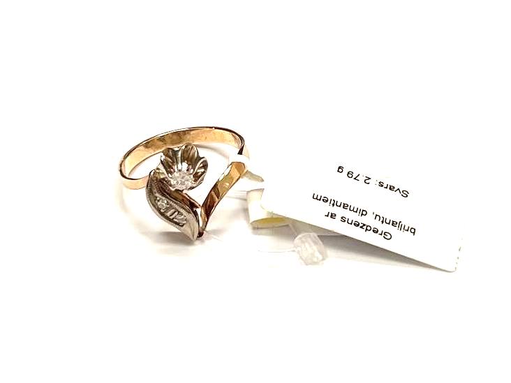 Gredzens ar briljantiem (0.16 ct) 93-8363