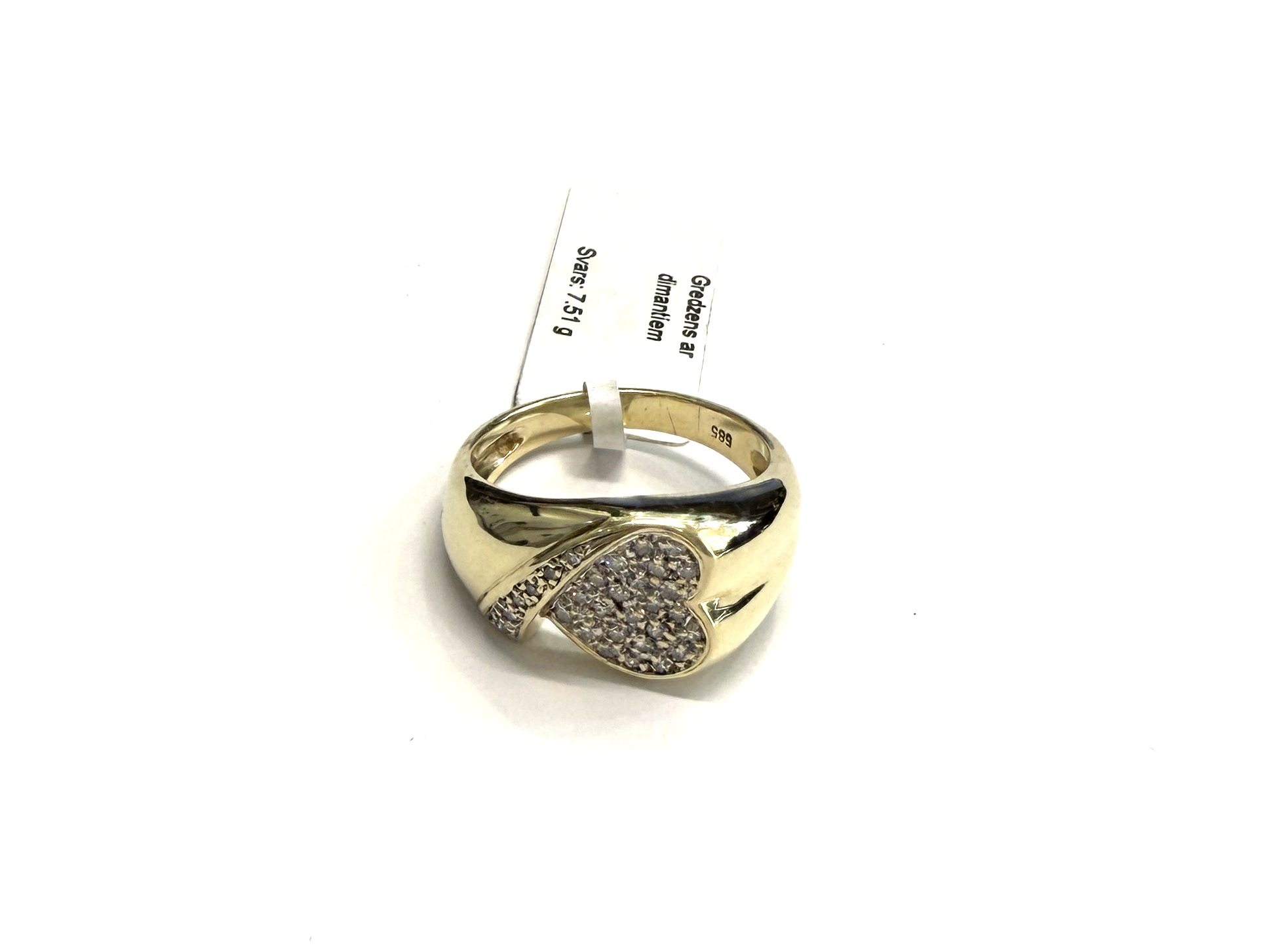 Gredzens ar briljantiem (0.17ct)  246g1-0763