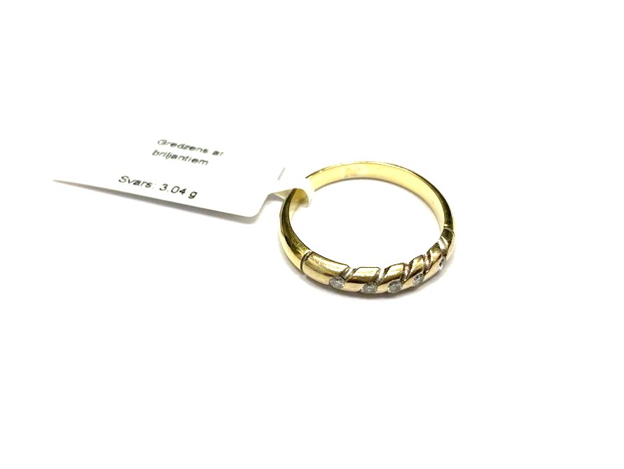 Gredzens ar briljantiem (0.05 ct) 1190-8363