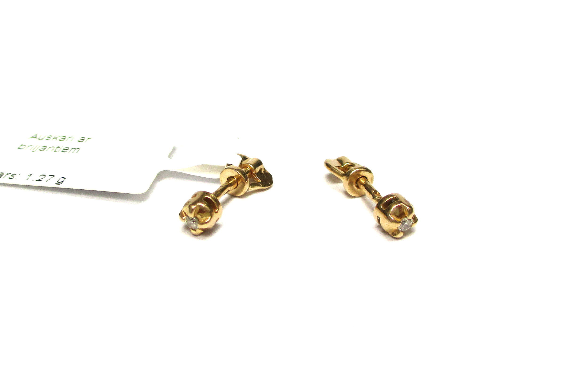 Auskari ar briljantiem (0.008 ct) 250-6463