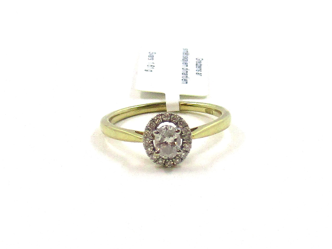 Gredzens ar sintētiskajiem dimantiem (0.19ct) 14340-8151