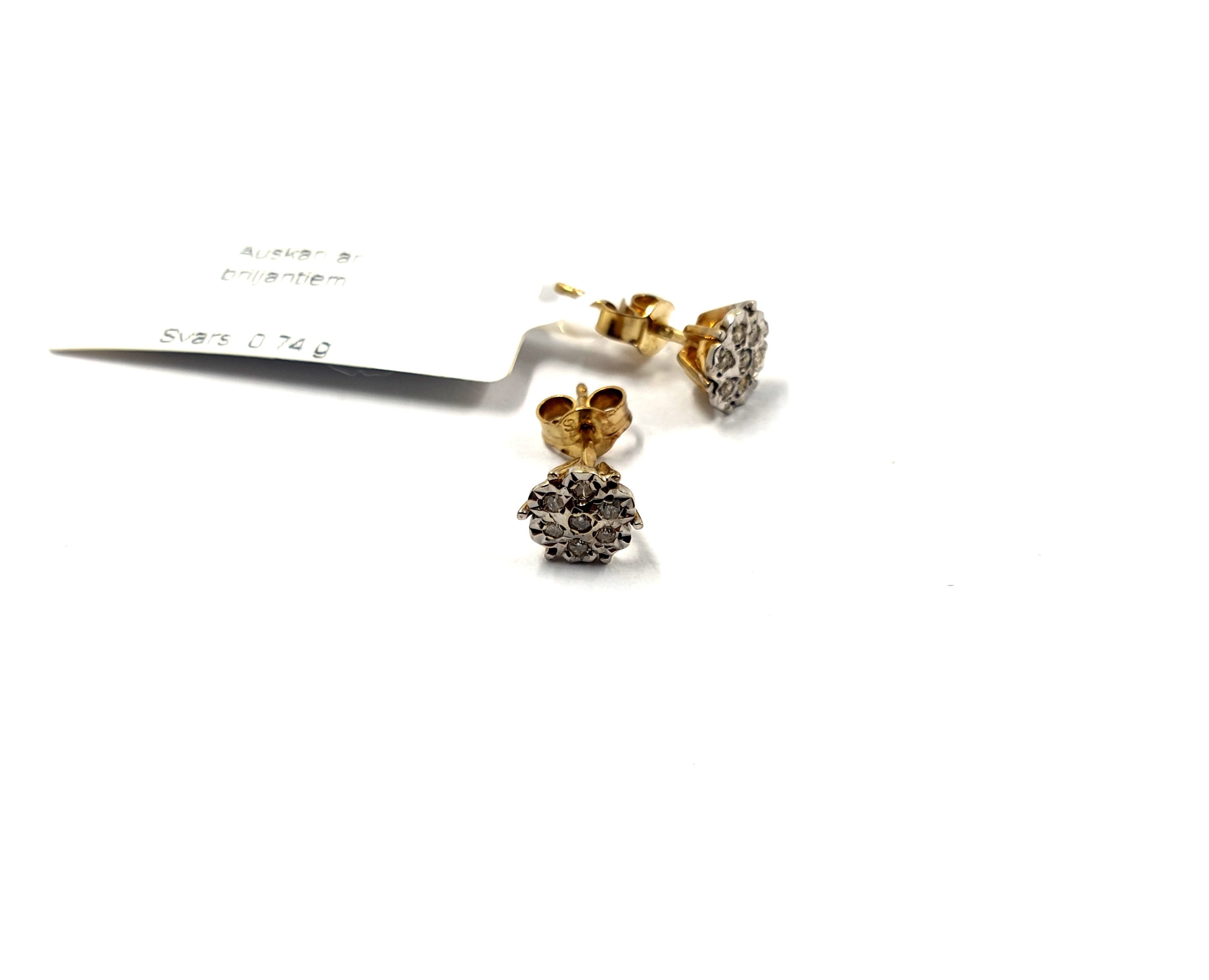 Auskari ar briljantiem (0.04ct) 2453-1263