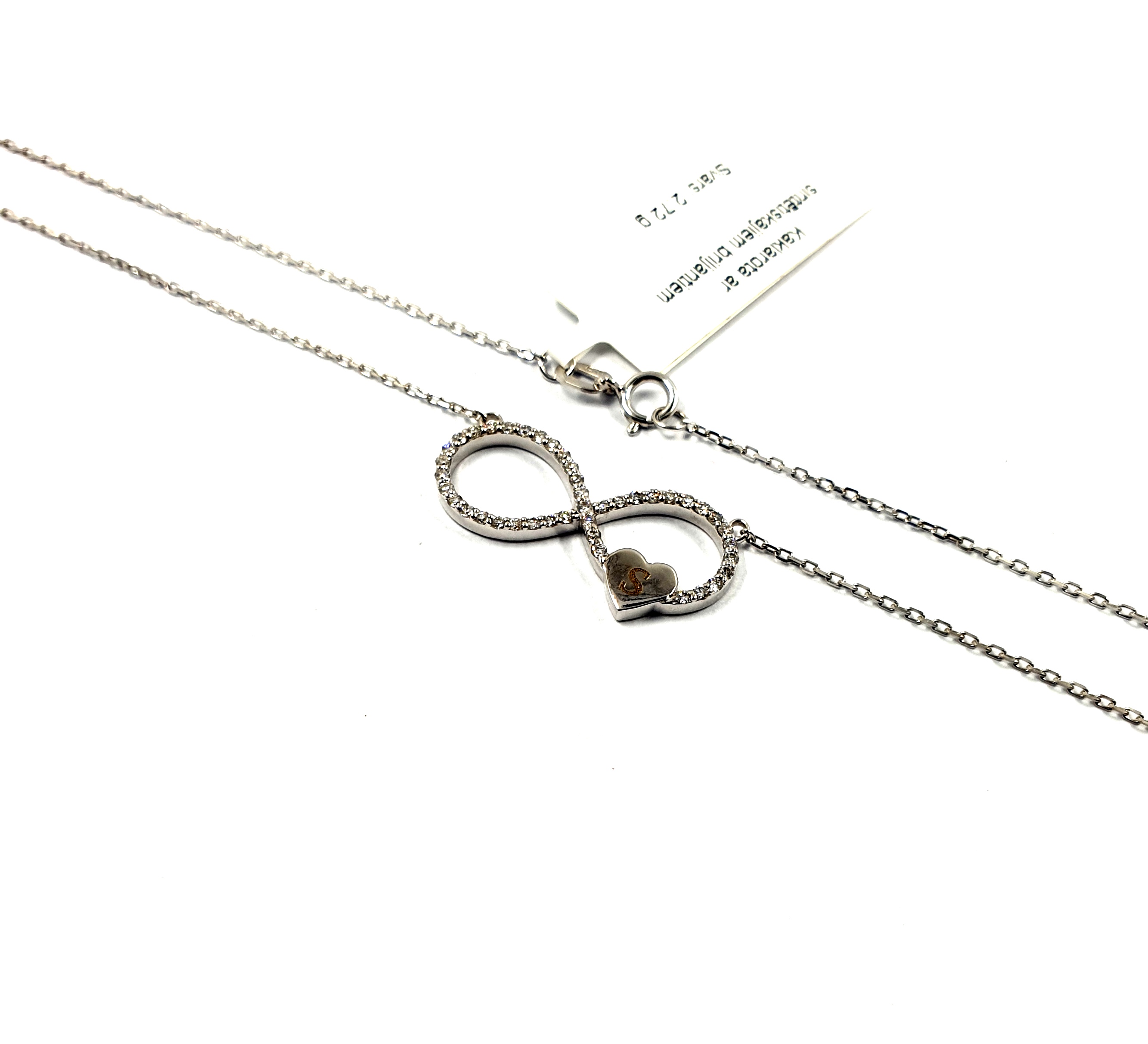 Kaklarota  ar sintētiskajiem briljantiem ( 0.20 ct) 2200-1263