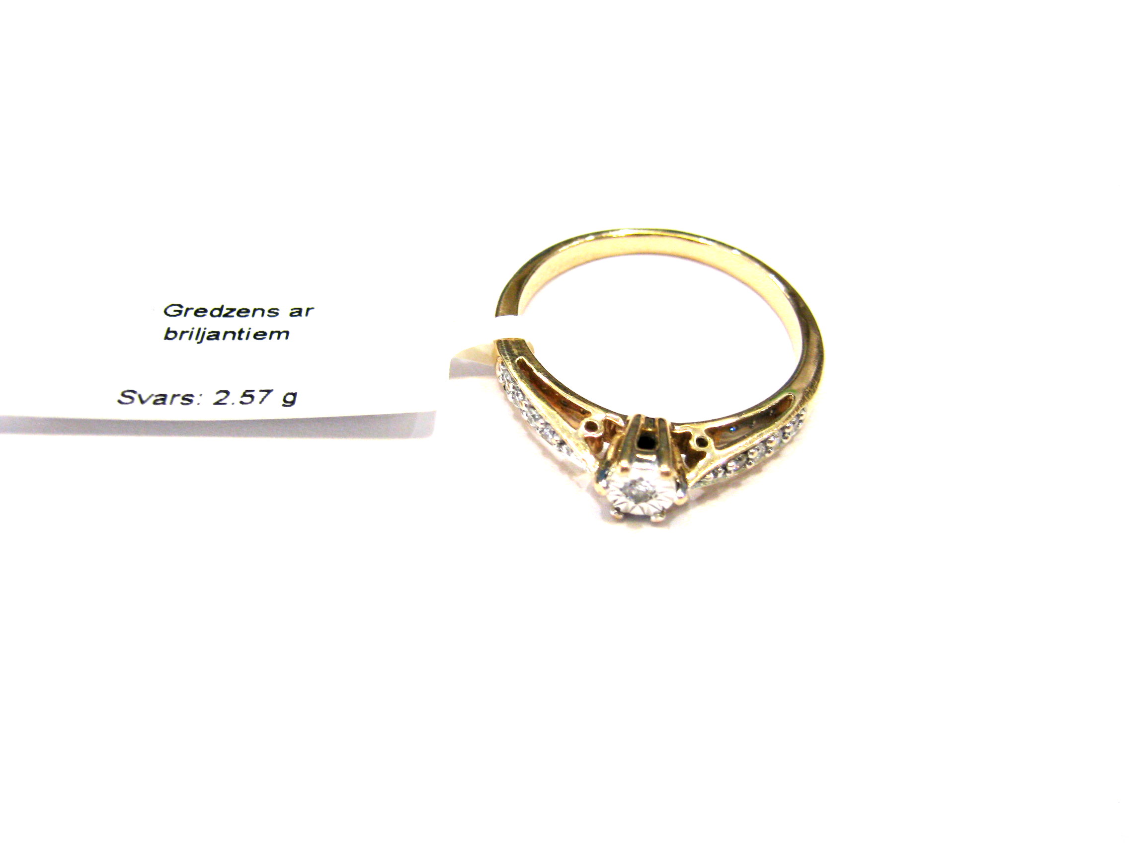 Gredzens ar briljantiem (0.08 ct)  970-1463
