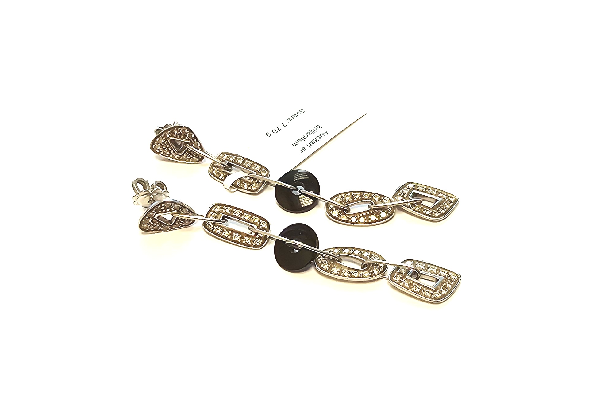 Auskari ar briljantiem (1.04 ct) 3282-0661