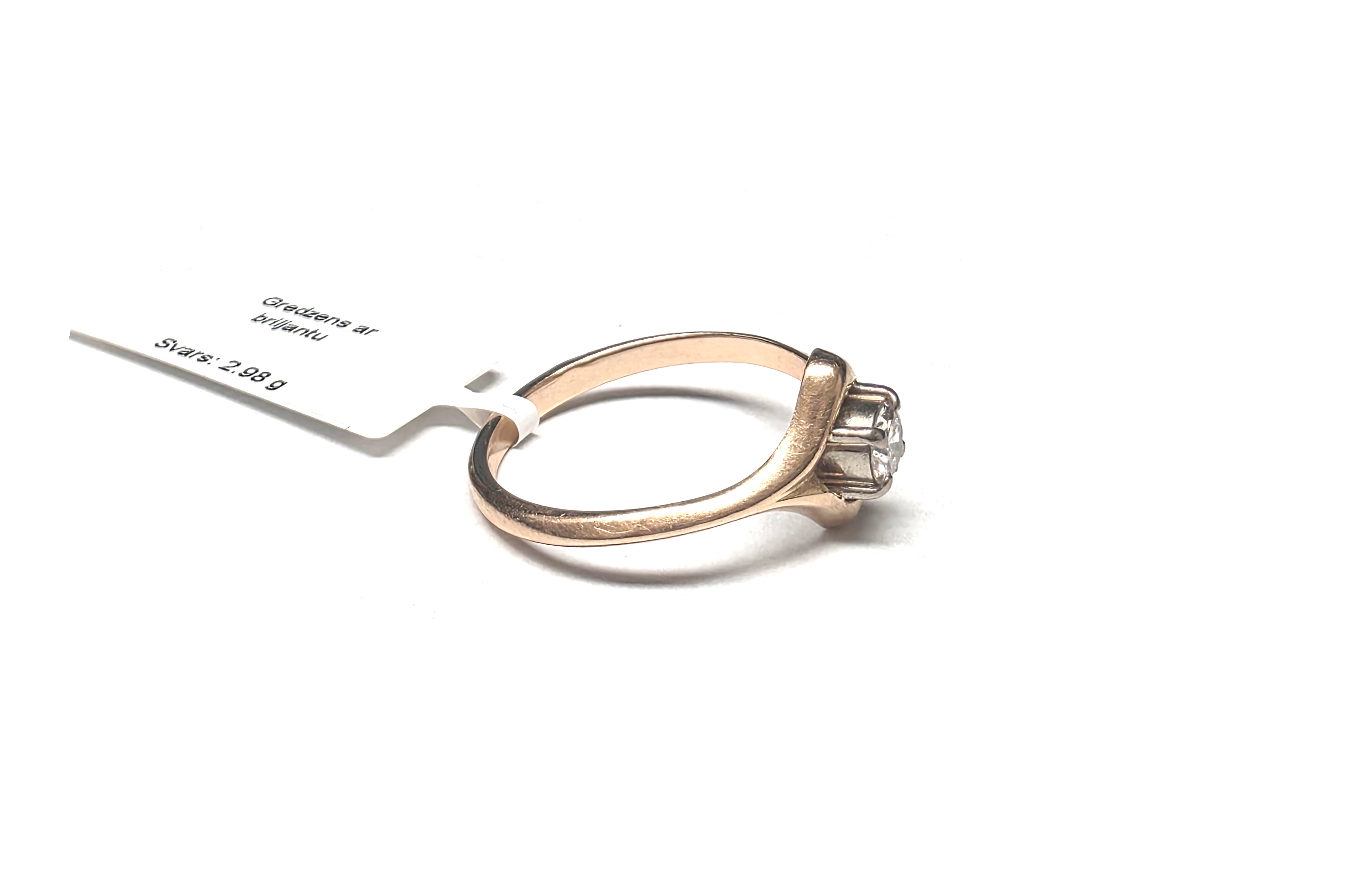Gredzens ar briljantu (0.33 ct)  1233-5063