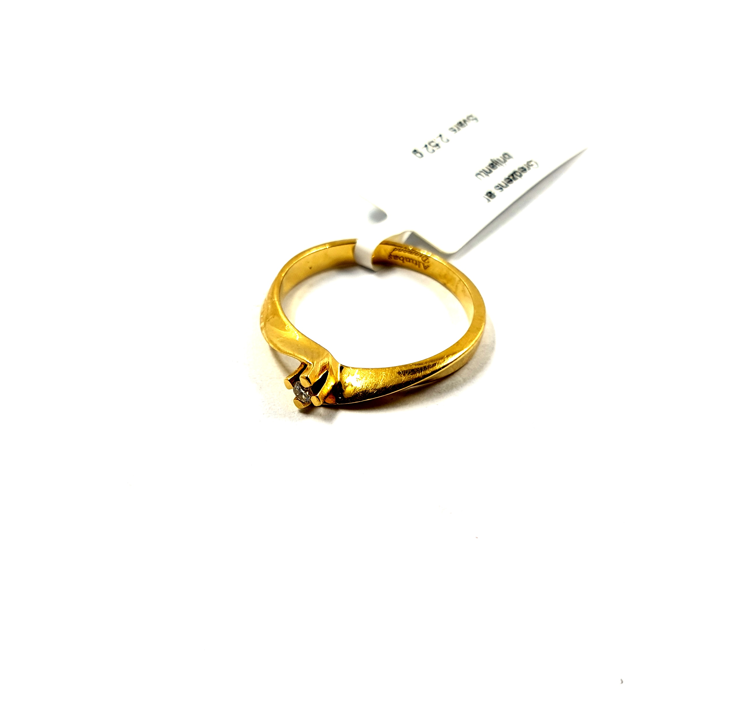 Gredzens ar briljantu (0.06ct) 421-3463