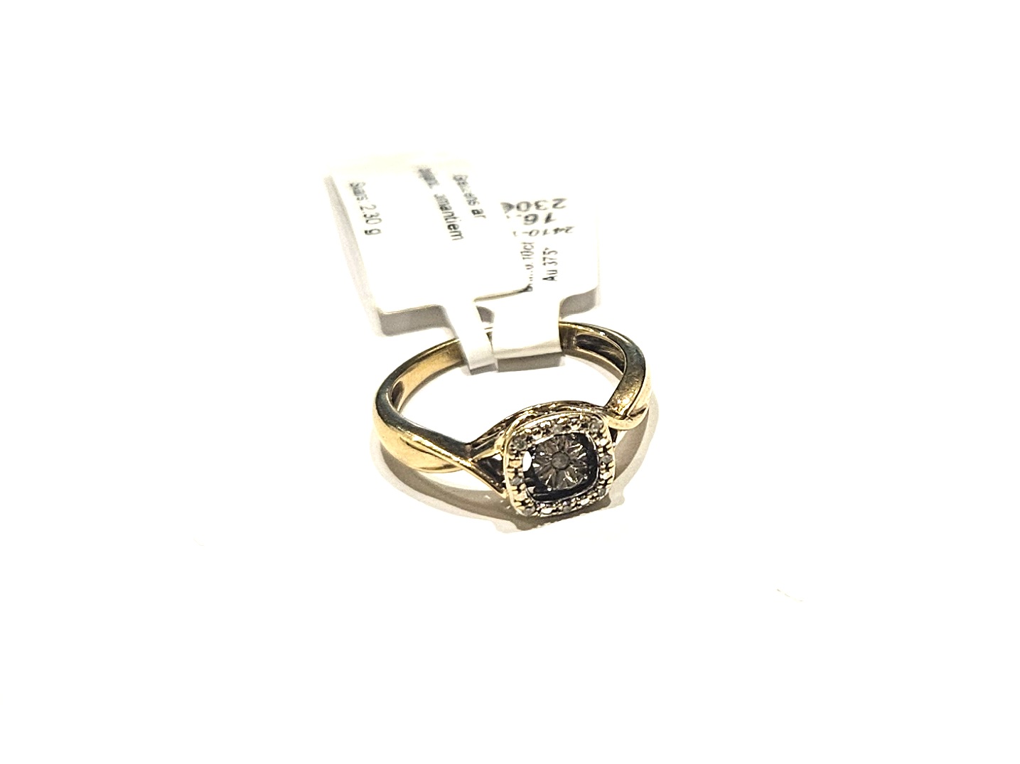 Gredzens ar briljantiem (0.10 ct) 2410-1163