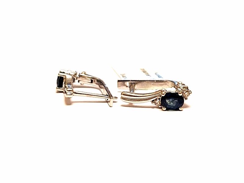 Auskari ar briljantiem (0.08 ct.), topāziem 13033-6451