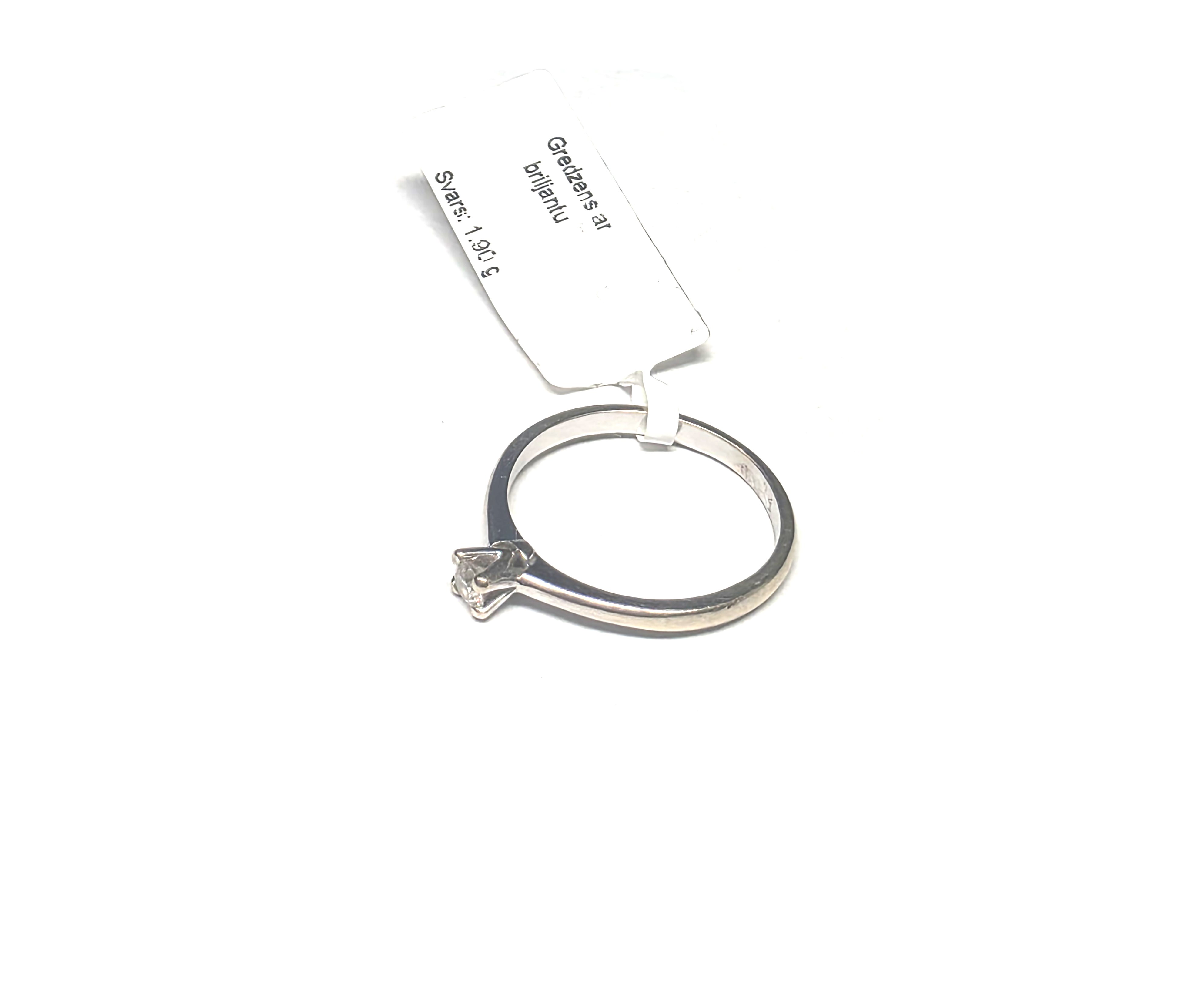 Gredzens ar briljantu (0.14 ct) 130-1763