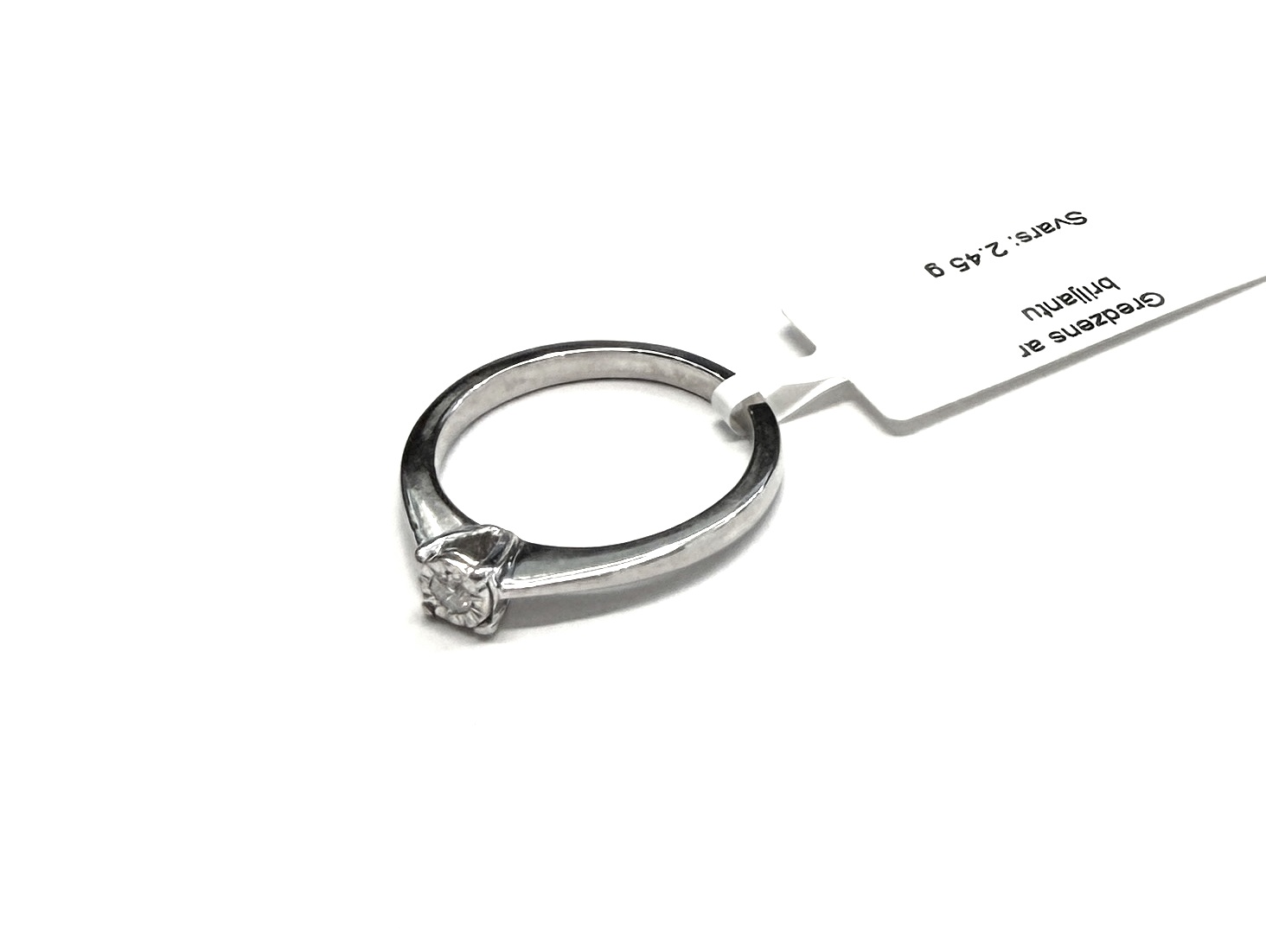 Gredzens ar briljantu (0.05 ct) 3630-0763