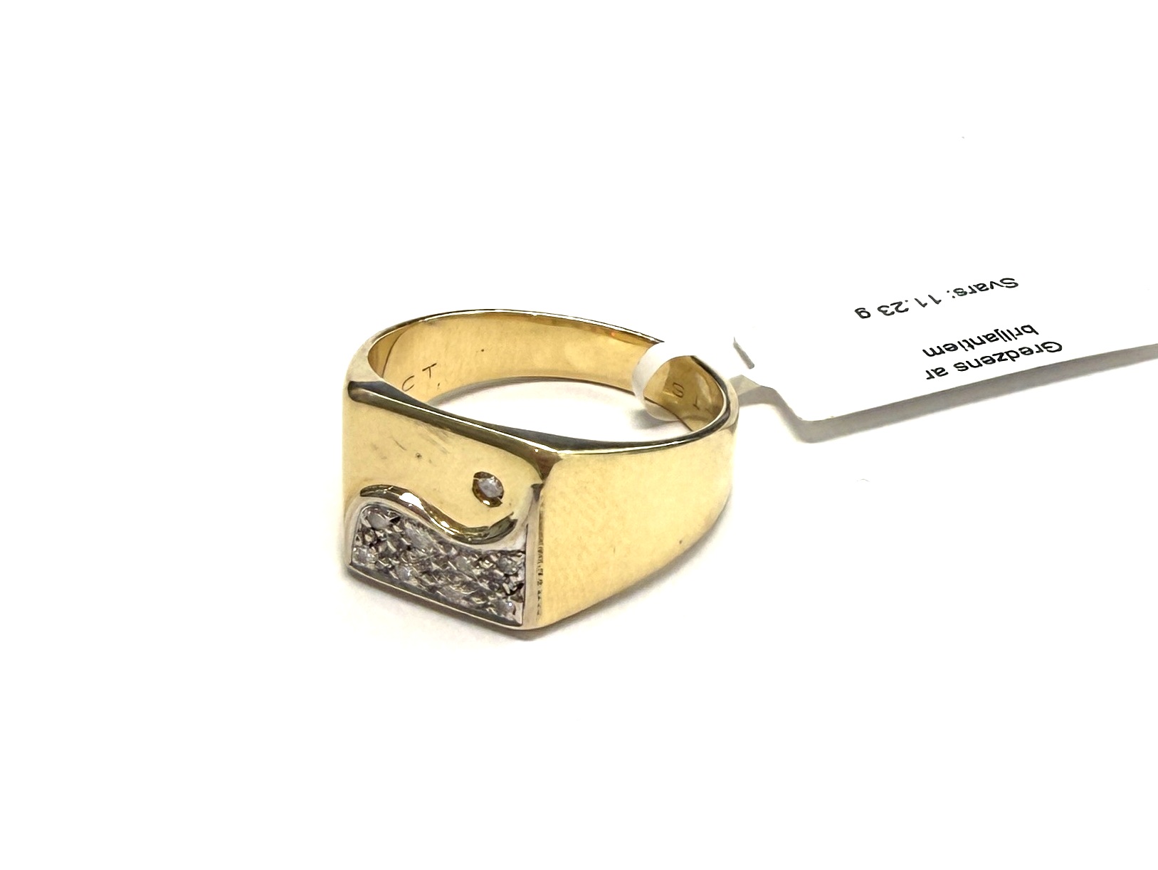 Gredzens ar briljantiem (0.10ct)  3283-0763