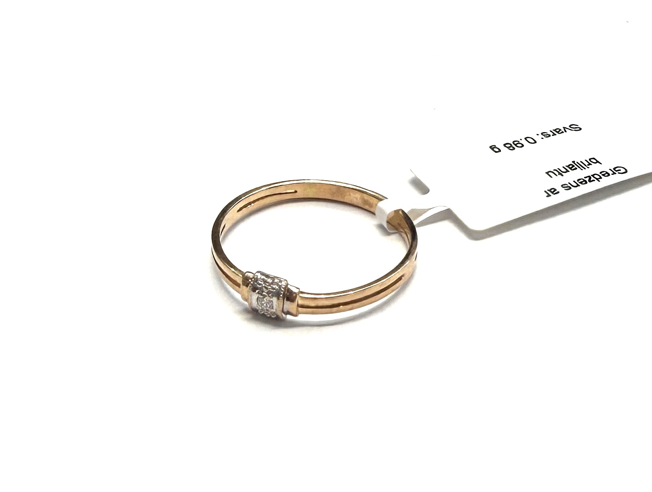 Gredzens ar briljantiem (0.01ct)  3323-0763