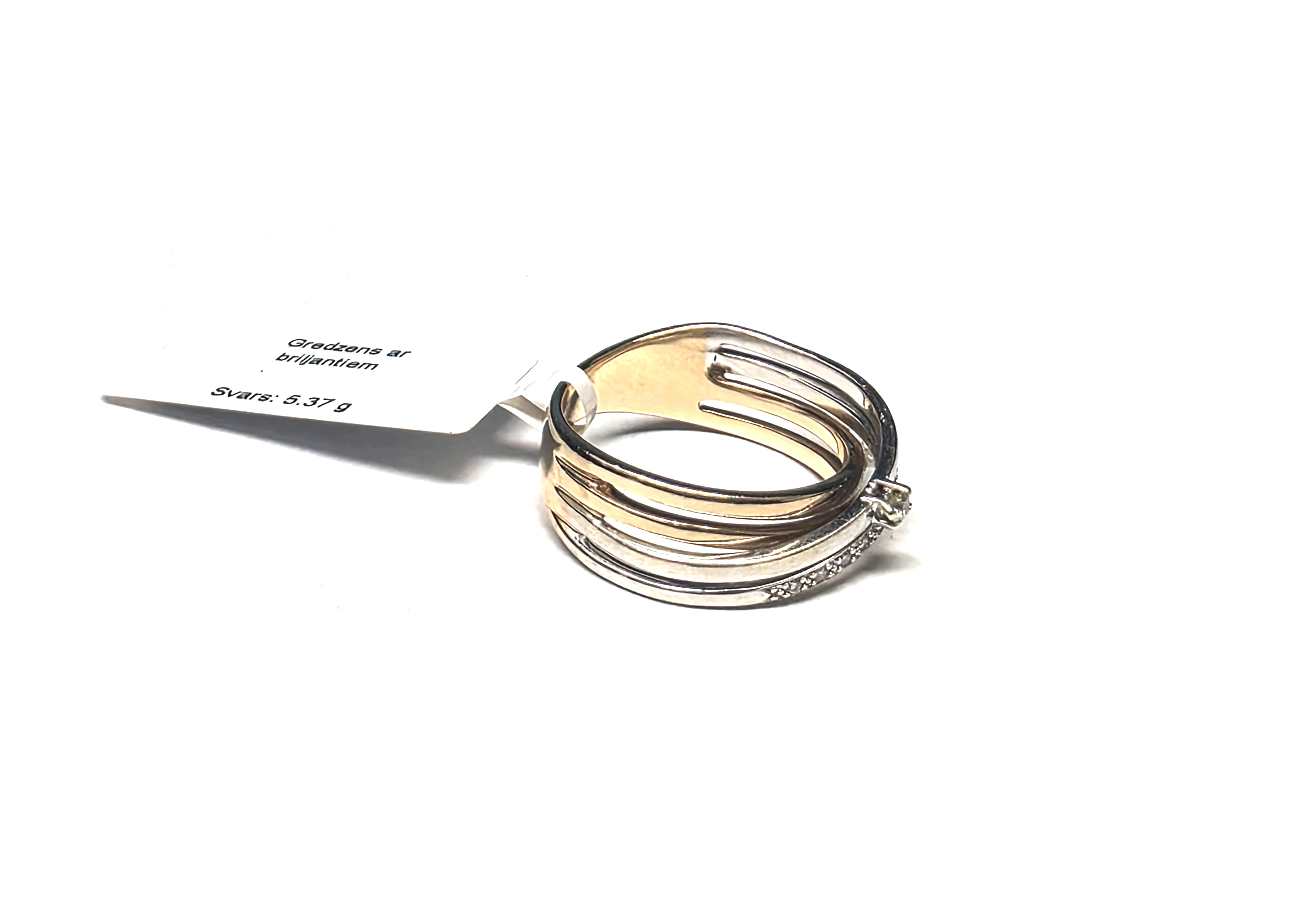 Gredzens ar briljantiem (0.12 ct)  2121-5061