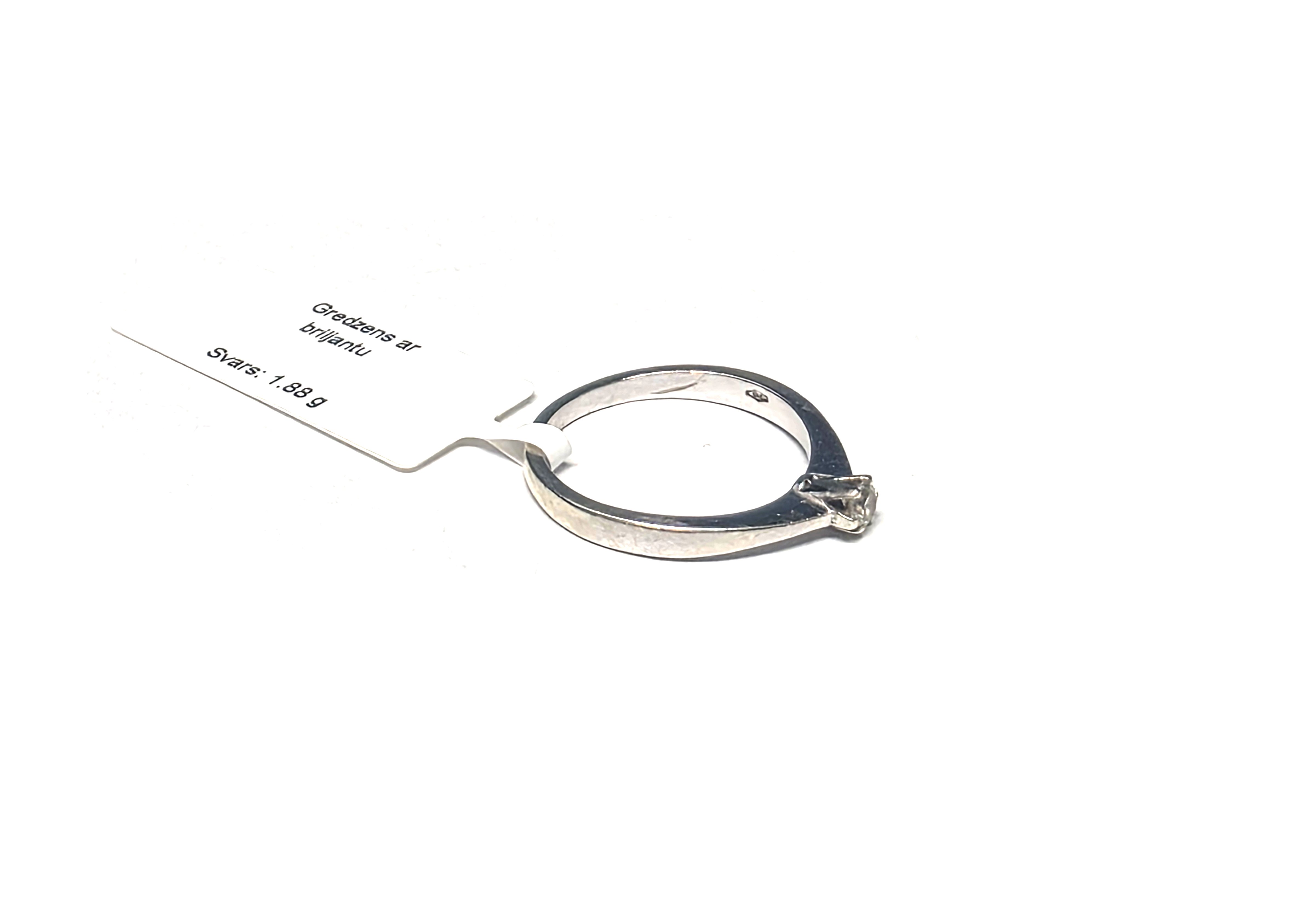 Gredzens ar briljantu (0.10 ct)  2122-5061