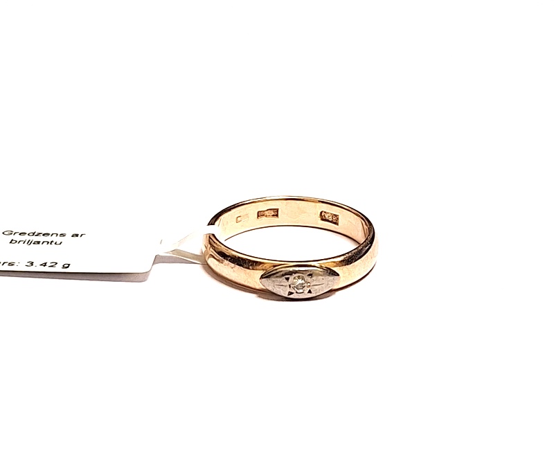Gredzens ar briljantu (0.06 ct.) 680-5453