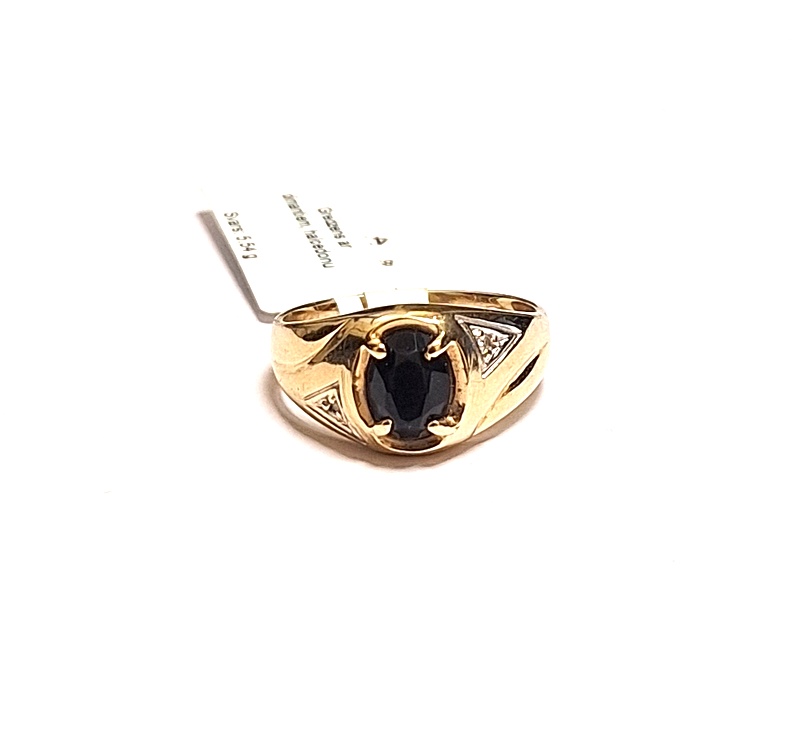 Gredzens ar briljantiem (0.02ct), halcedonu 891-1163