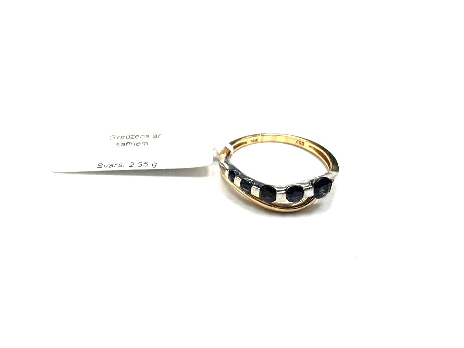 Gredzens ar safīriem (0.42 ct) 1112-8363
