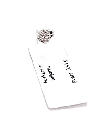 Auskars ar briljantu (0.13 ct) 5560-8361  Rezervēts līdz 28.07.26