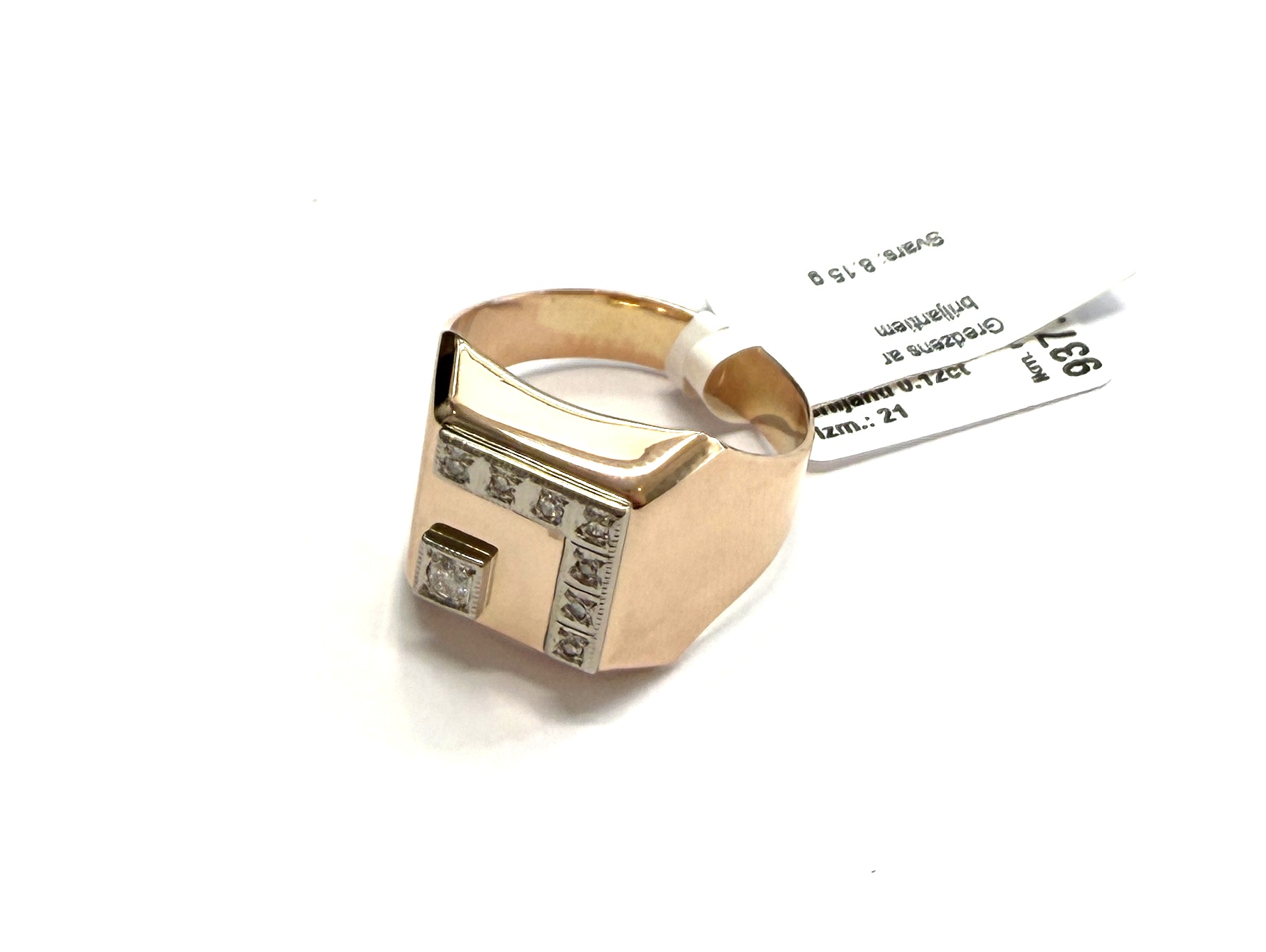 Gredzens ar briljantiem (0.12ct) 3710-0763