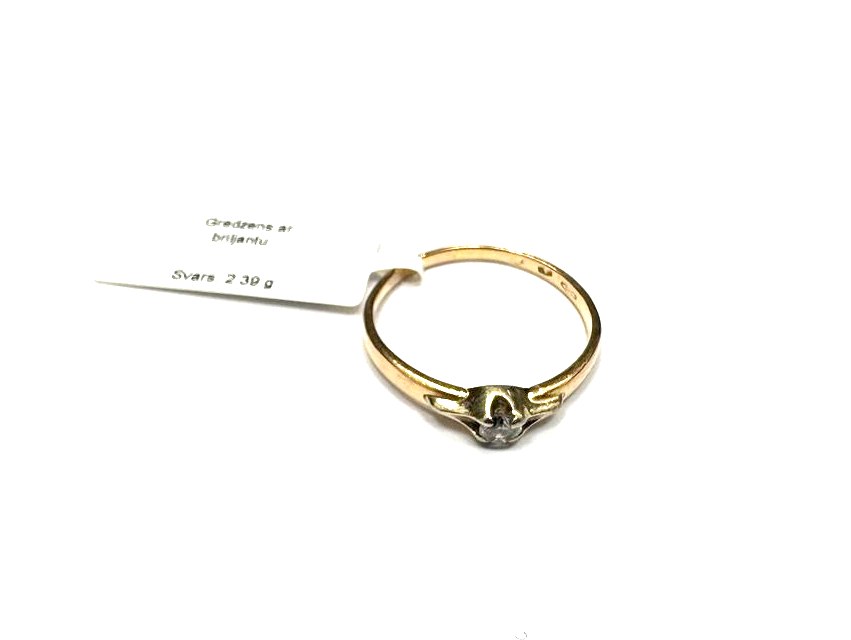 Gredzens ar briljantu (0.12 ct) 6330-8361