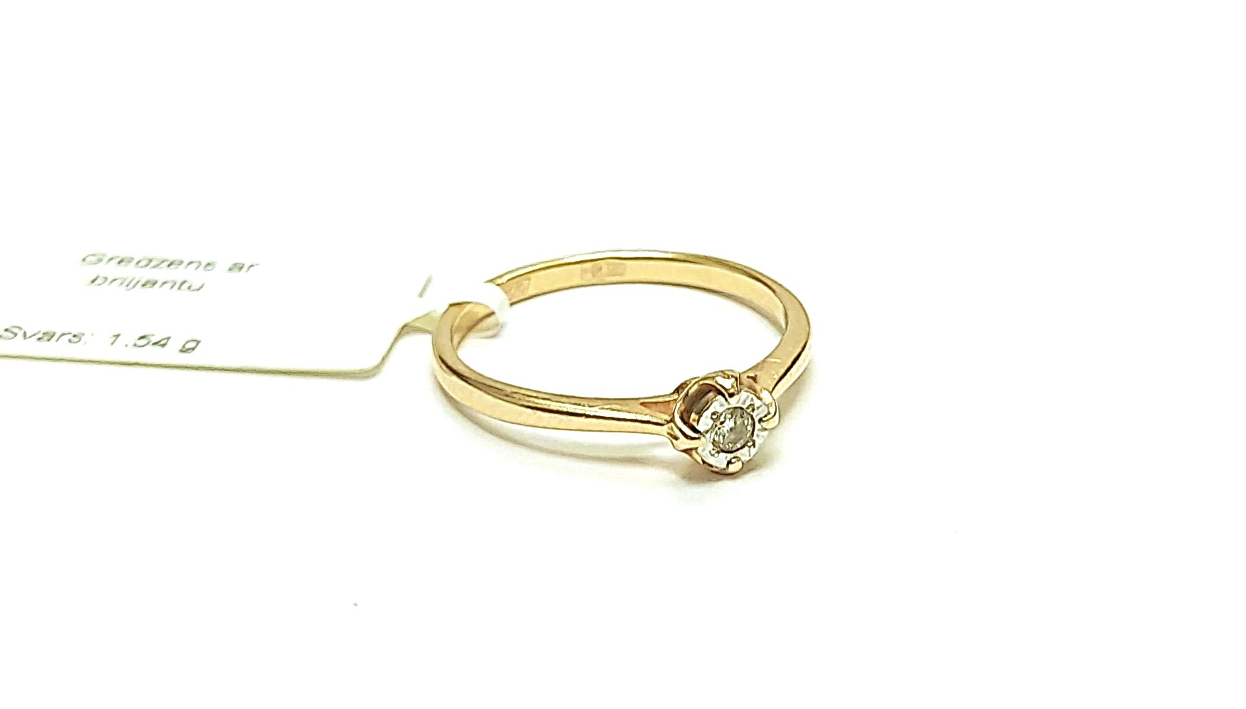 Gredzens ar briljantu (0.02ct) 2452-5263