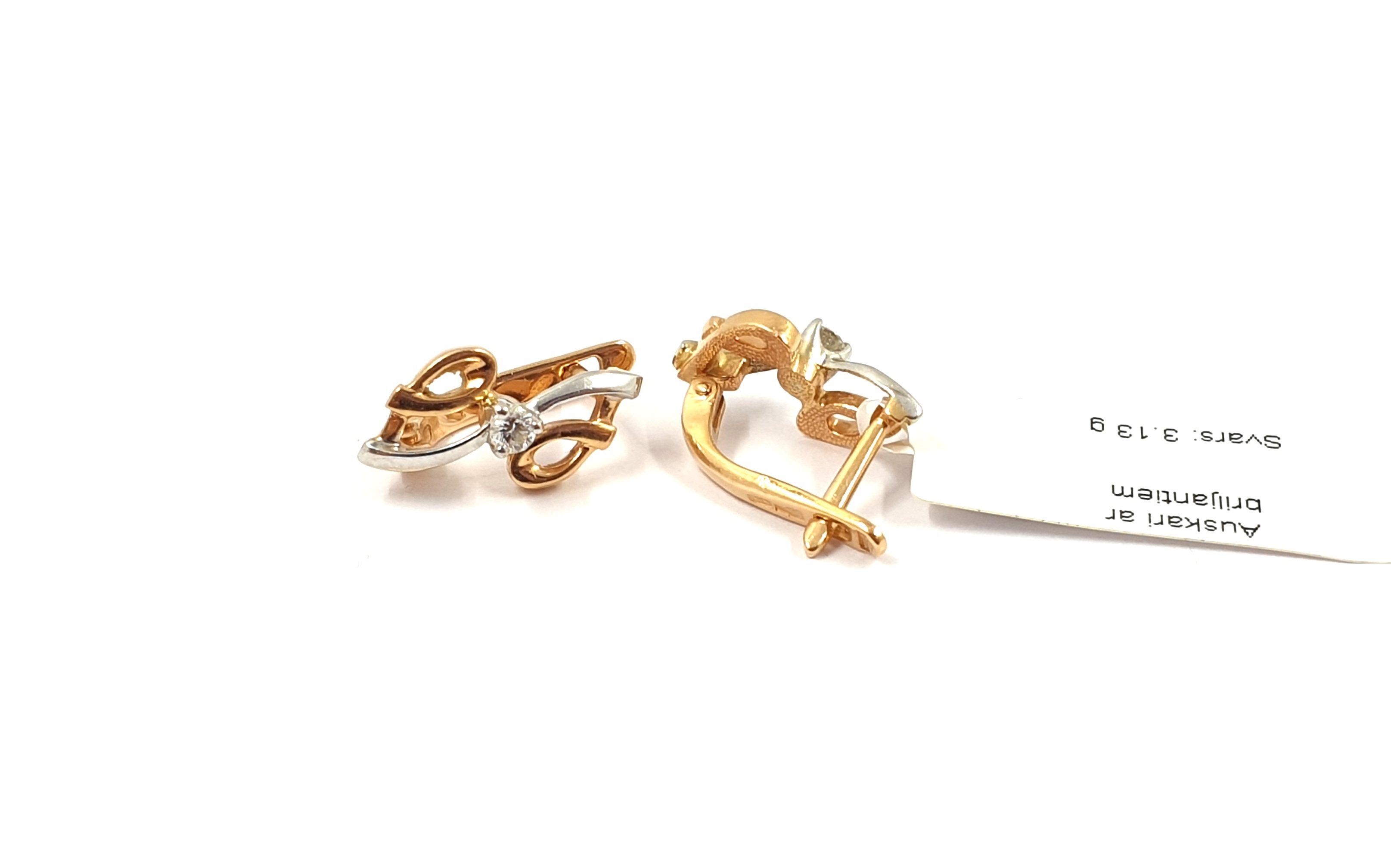 Auskari ar briljantiem (0.10ct) 3761-0963