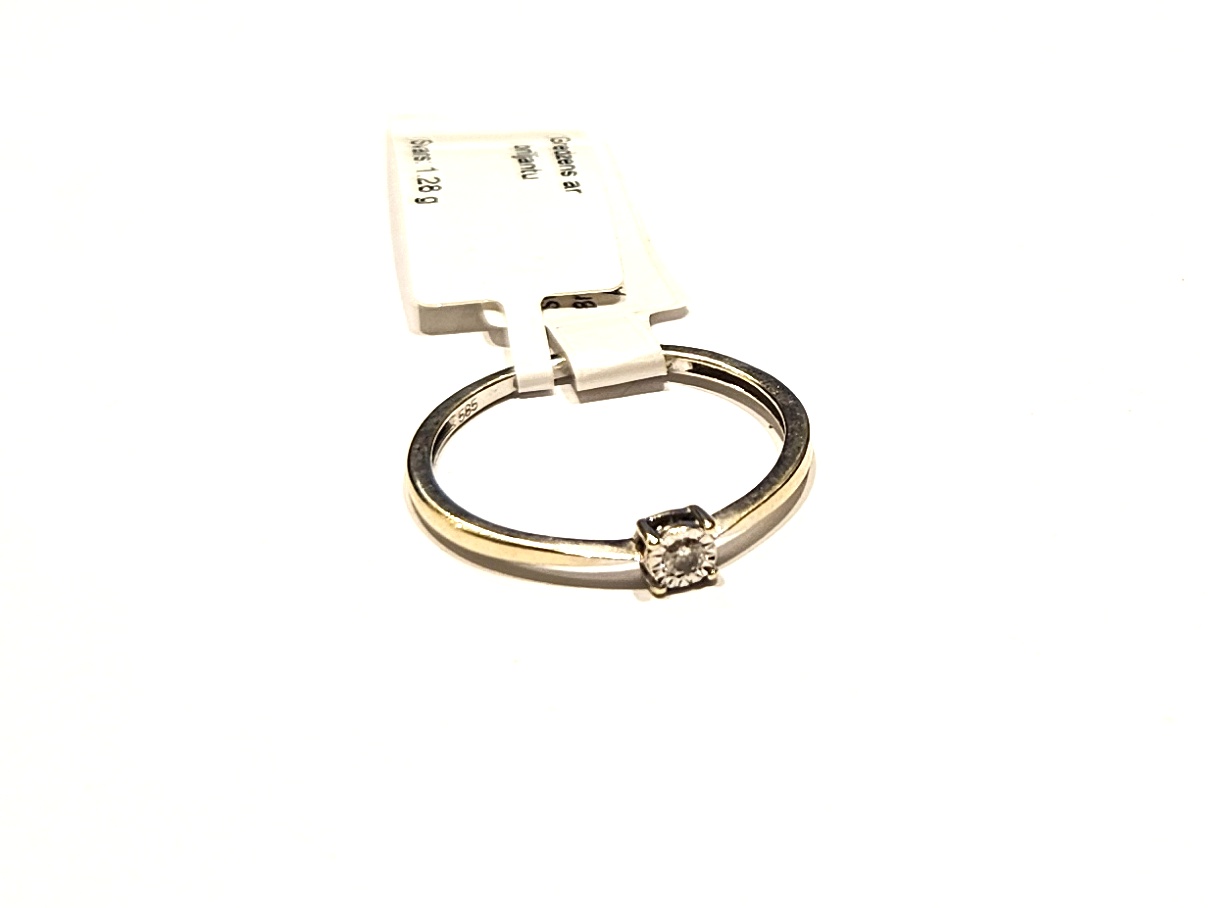 Gredzens ar briljantu (0.03 ct) 3323-1163