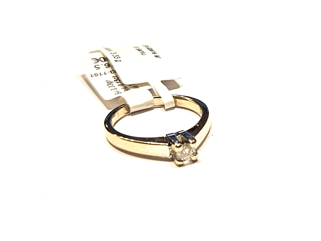 Gredzens ar briljantu (0.15 ct) 2103-1161