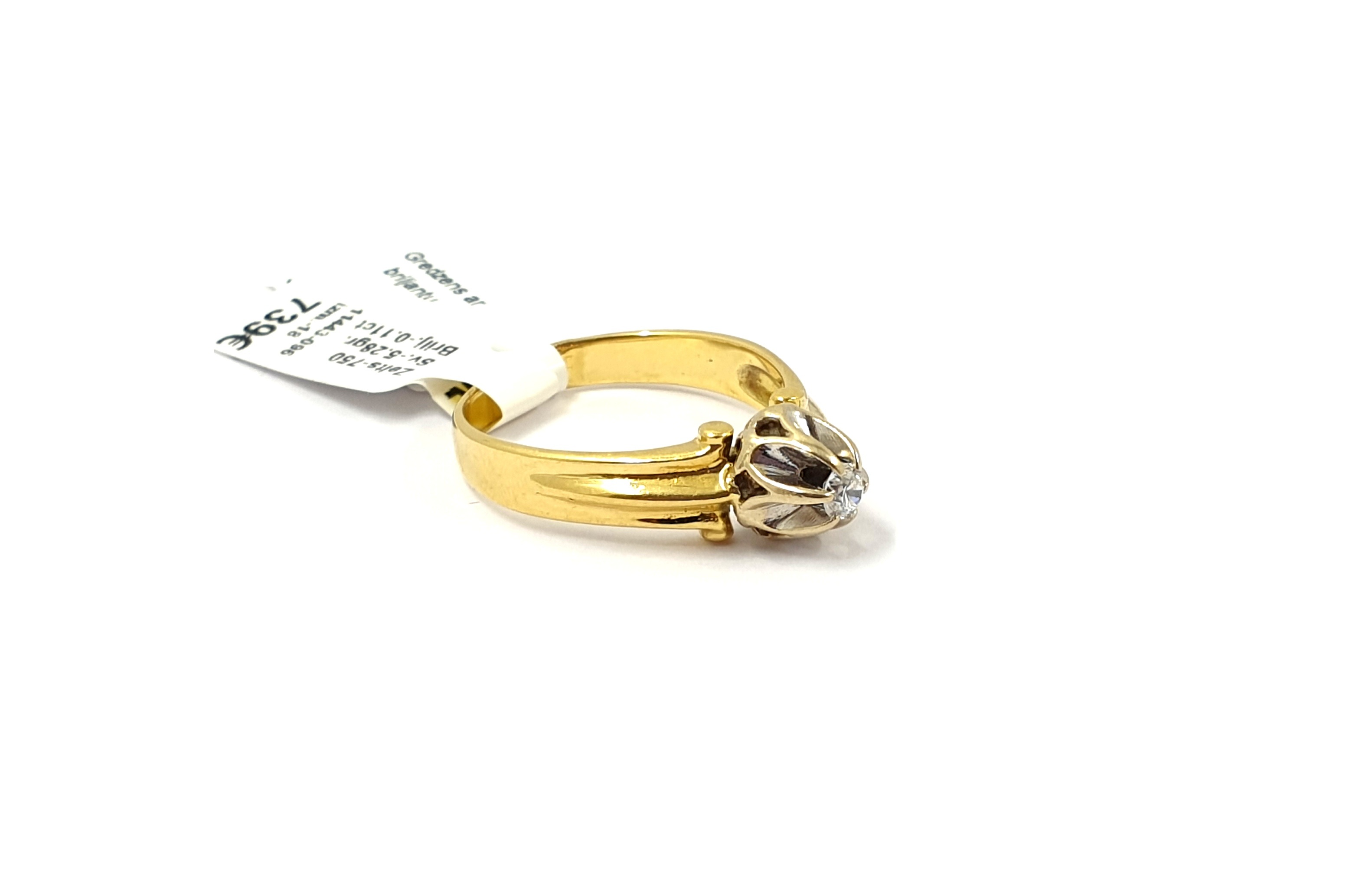 Gredzens ar briljantu (0.11ct) 11443-0961