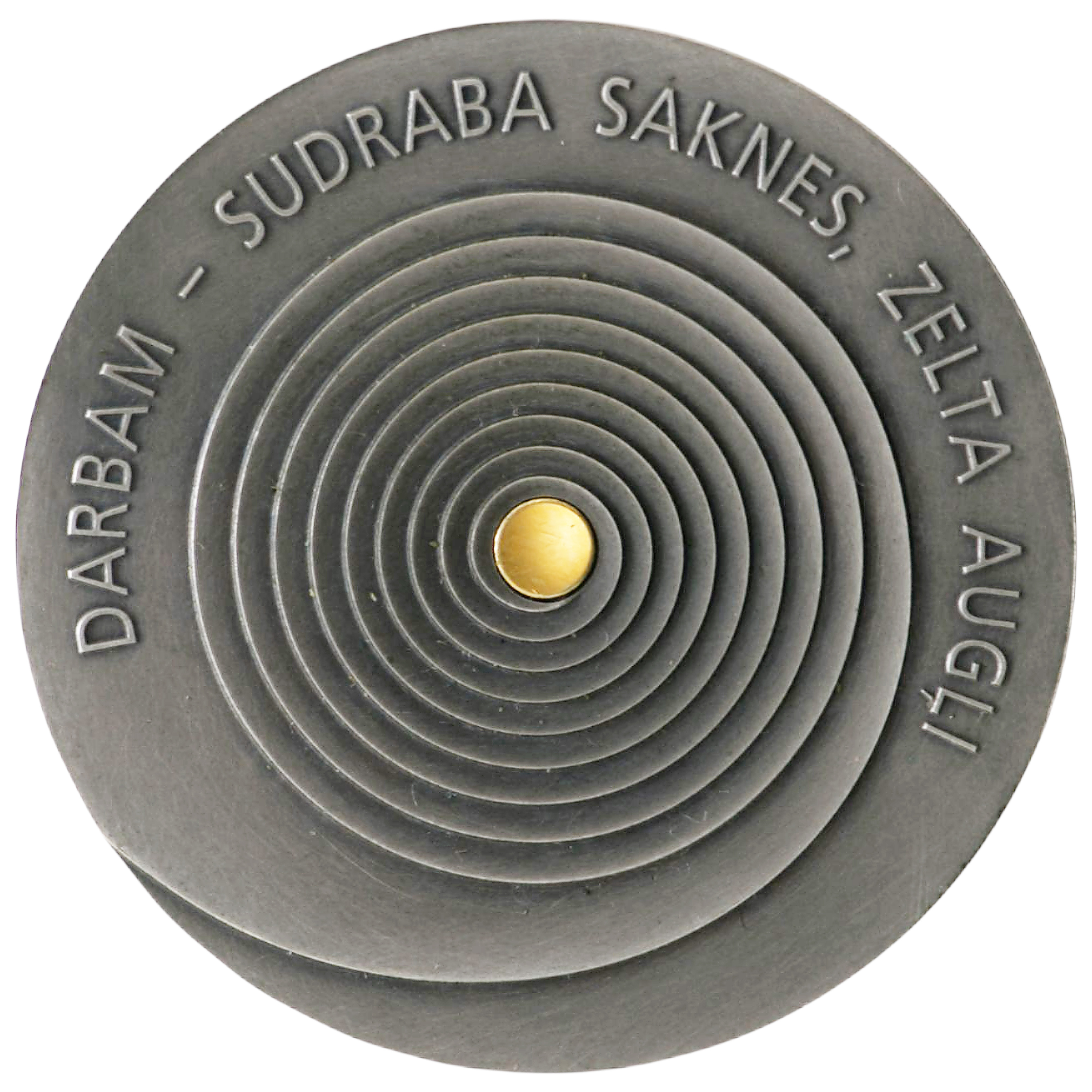 Latvijas sudraba Satiksmes darba veterāna Goda medaļas komplekts