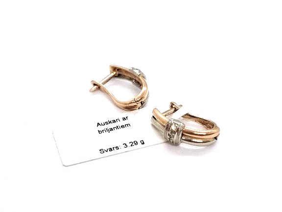 Auskari ar briljantiem (0.06ct)  2710-3461