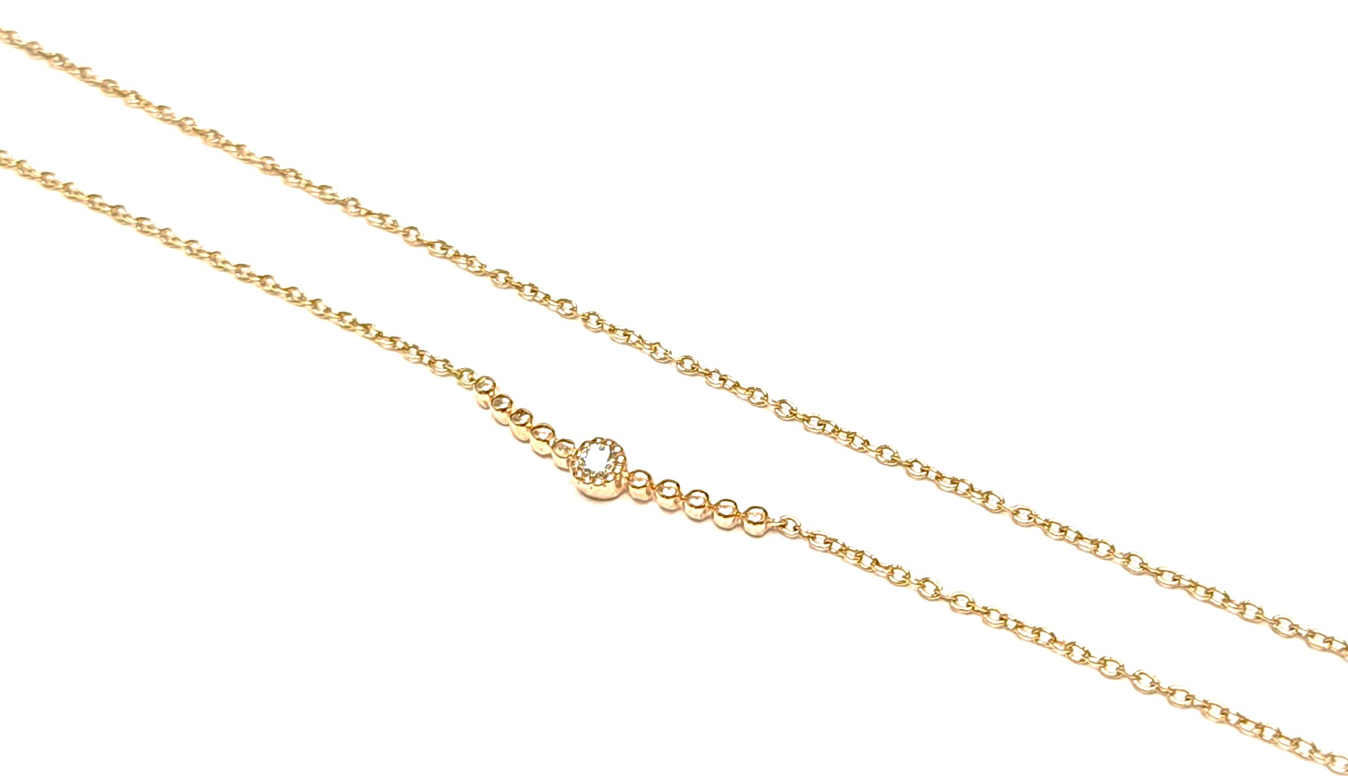Ķēde ar briljantu (0.04ct) 2480-5263