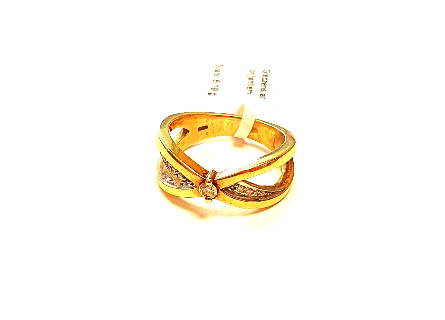 Gredzens ar briljantiem (0.2 ct)  910-0663